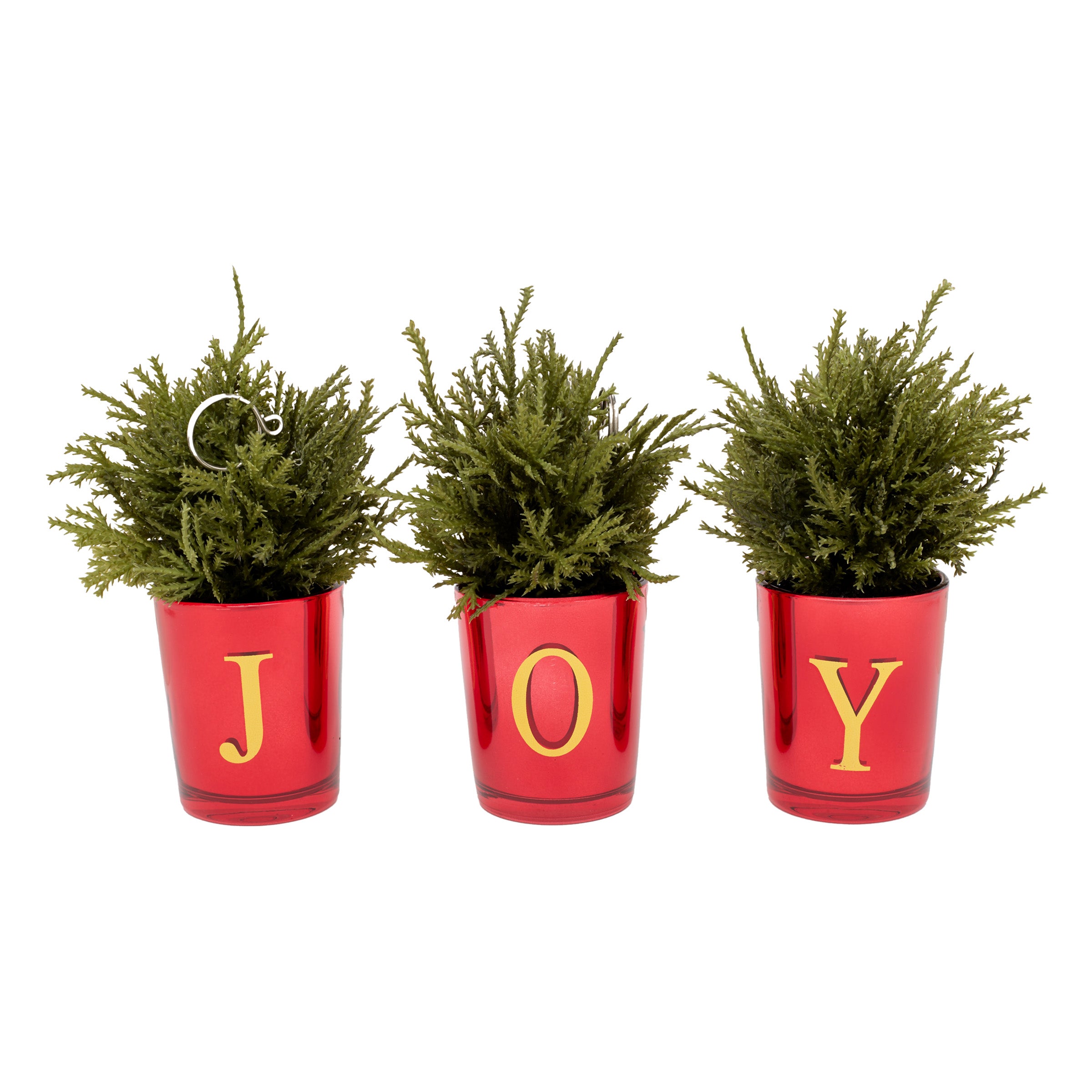 8 Inch Christmas Joy Tabletop Card Holder Votive Set of 3 - Perfect for Holiday Decor, Party Centerpieces, and Festive Home Display