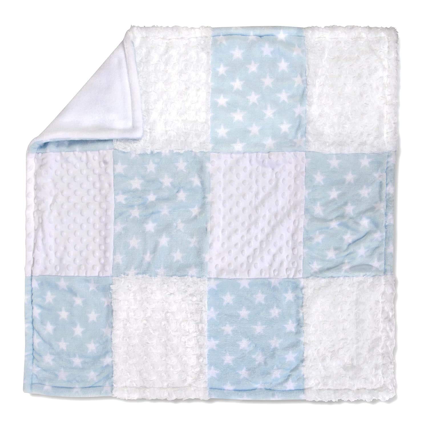 Blue Bear Baby Blanket & Stuffed Animal Set - Soft Lovey for Boys & Girls - Nursery & Travel Comfort