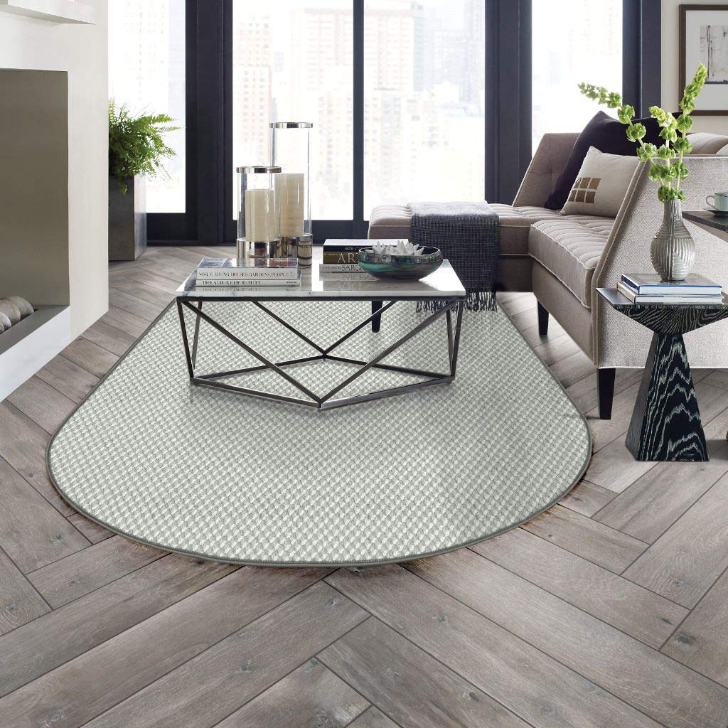 Anso Nylon Loop Pattern Carpet Rug & Runner | 100% USA-Made Custom Size (11'x16' Oval) | Durable & Soft for Living Room, Bedroom, Hallway | Inspired Trellis Design for Home Decor
