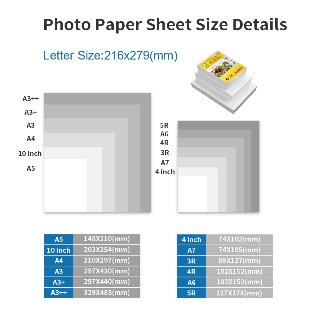 MR.R Double-Sided Glossy Inkjet Photo Paper - 8.5