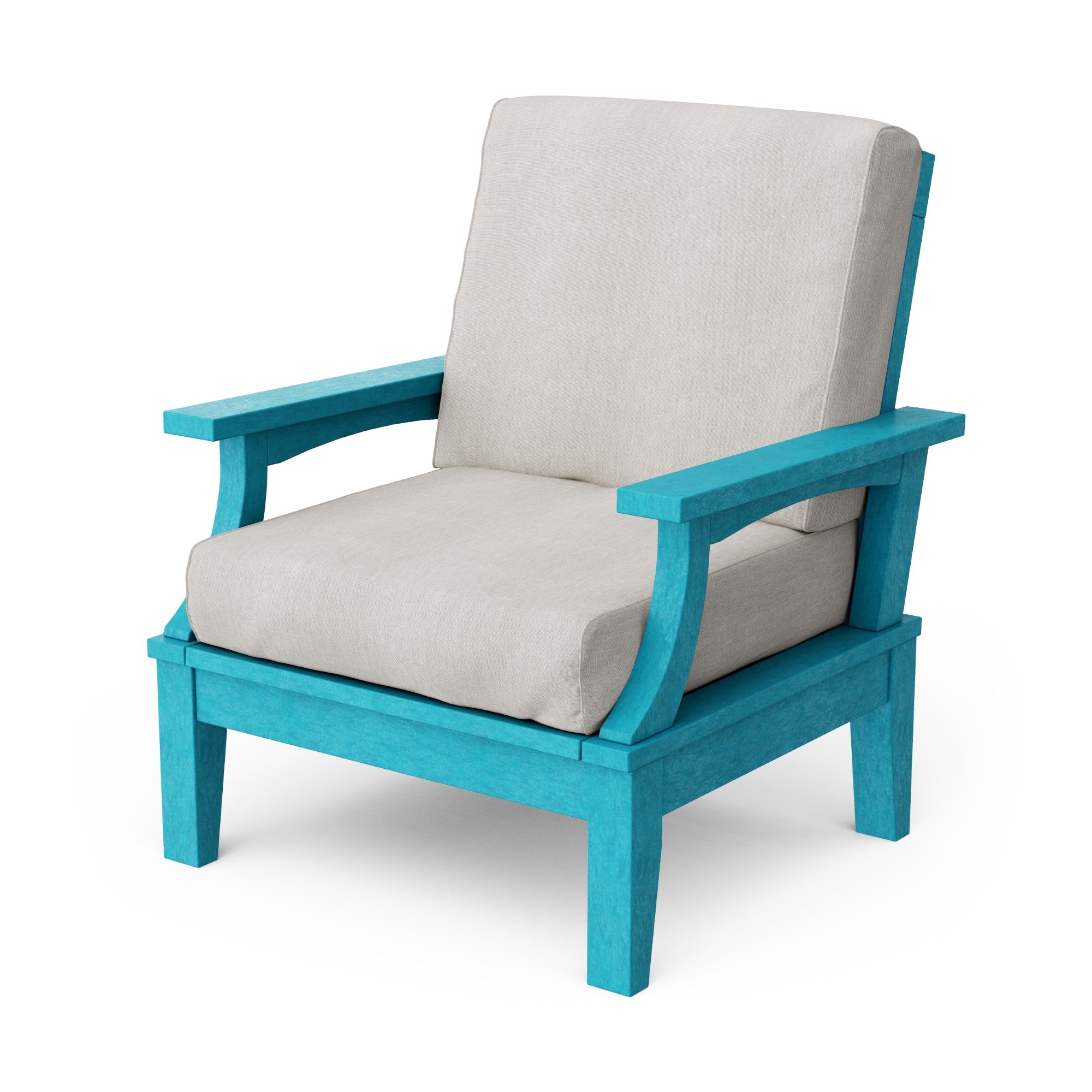 Heritage Deep Seating Patio Chair with Weather-Resistant Cushions - Outdoor Lounge Furniture for Garden, Poolside & Backyard Relaxation