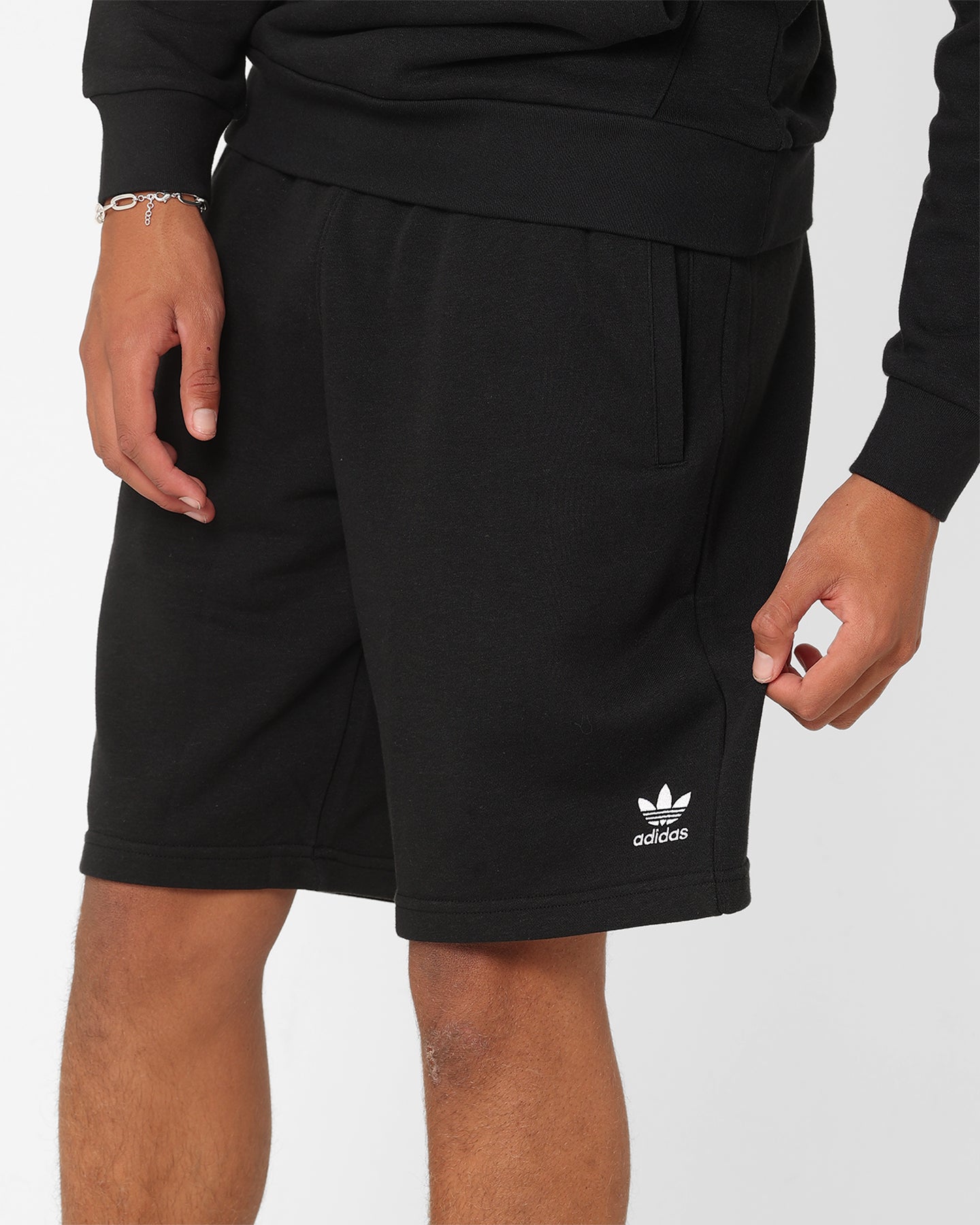 Adidas Essentials+ Hemp Shorts for Men - Comfortable Black Athletic Shorts with Breathable Fabric - Perfect for Running, Gym Workouts & Casual Wear