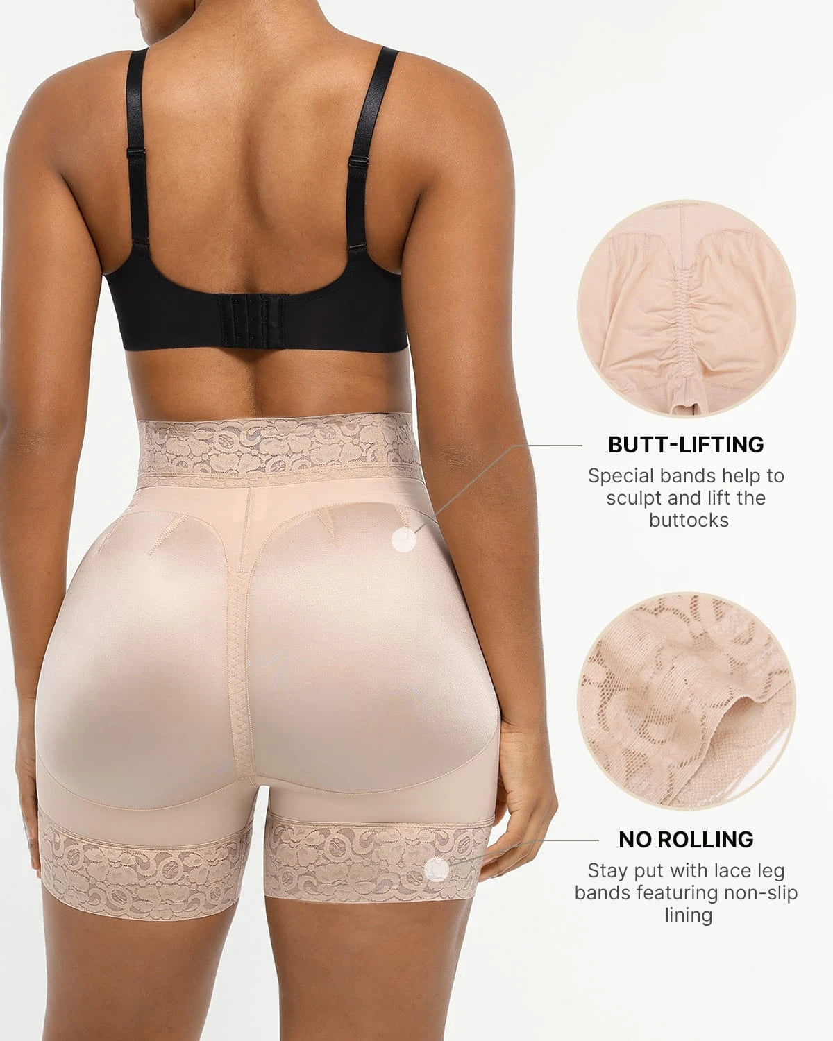 AirSlim® Mid Rise Steel Boned Butt Lifting Shapewear Shorts - Tummy Control & Body Shaper for Women - Perfect for Workout, Dress Wear & Everyday Comfort