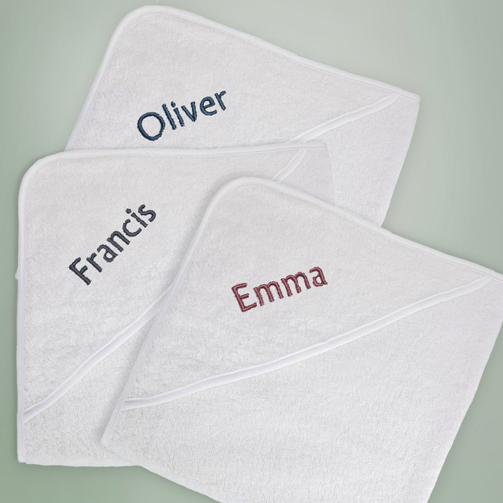 Personalized Baby Boy Hooded Towel - Soft & Absorbent Hooded Bath Towel for Newborns & Toddlers - Perfect for Bath Time, Swimming & Beach Outings