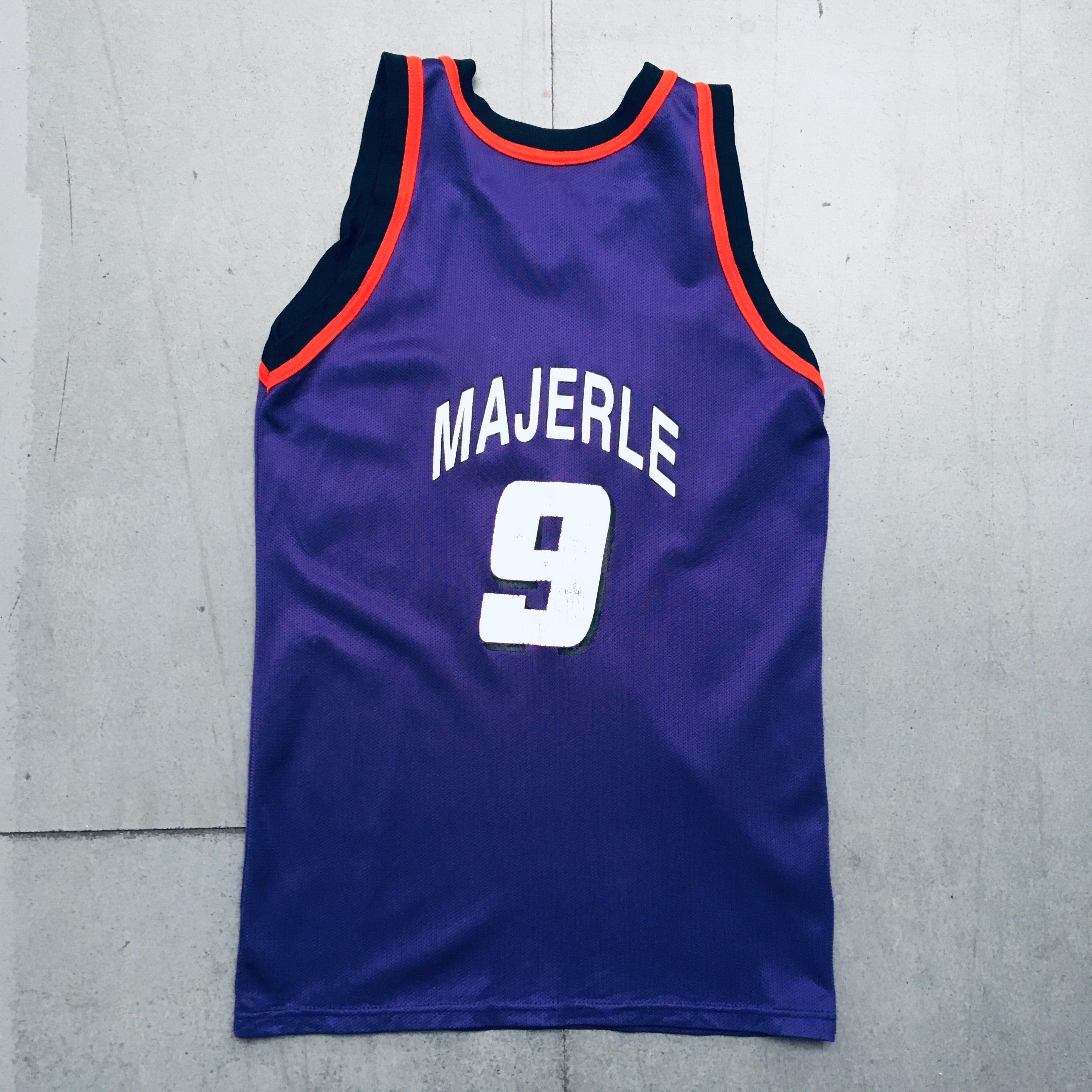 Authentic Dan Majerle 1990-91 Phoenix Suns Purple Champion Jersey XS - Vintage NBA Basketball Jersey for Fans & Collectors - Perfect for Games, Parties & Memorabilia Displays