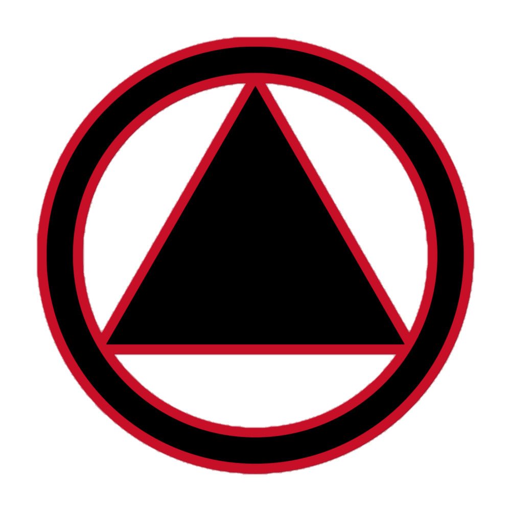 Red Sobriety Symbol Vinyl Stickers - 5 Pack - Waterproof & Durable Decals for Cars, Laptops, Water Bottles - Perfect for Recovery Support & Awareness