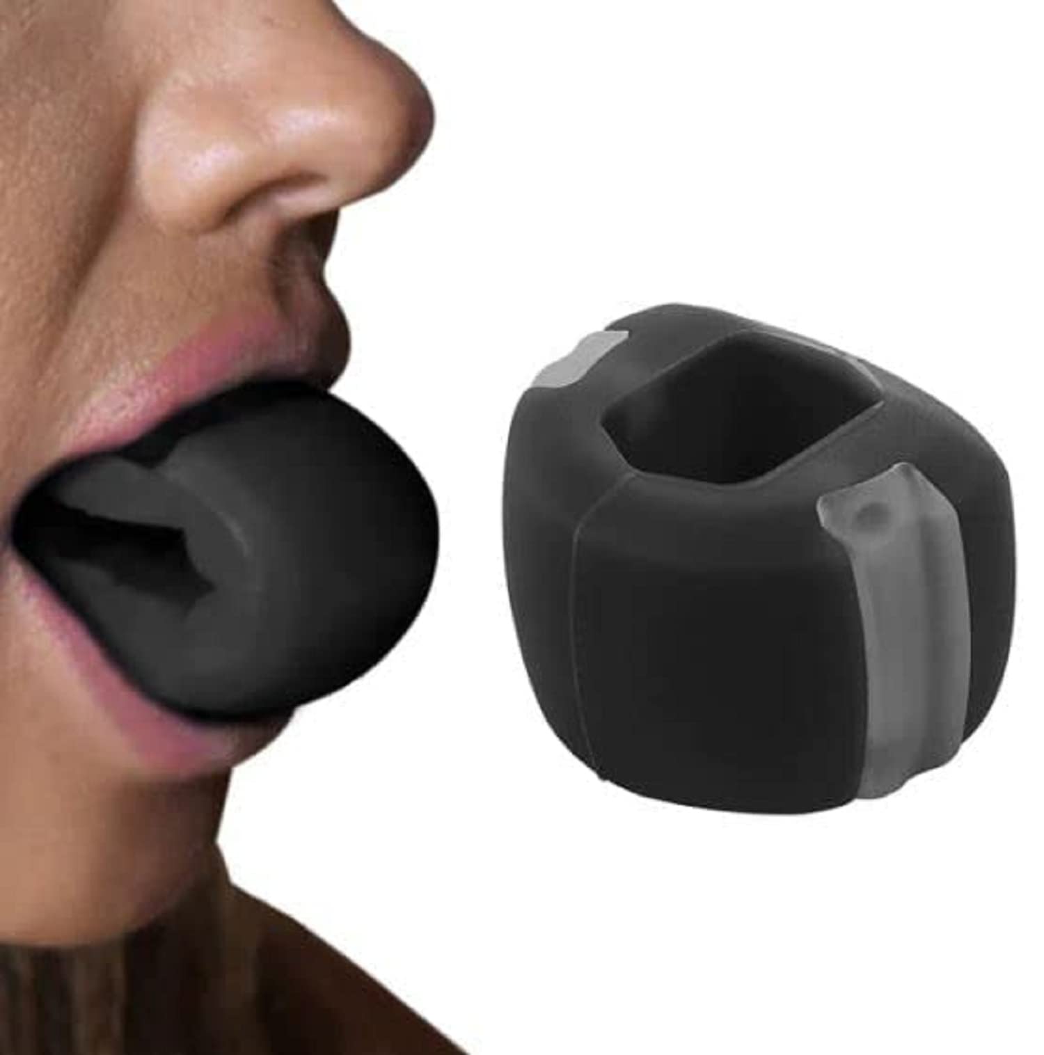 QONETIC Jawline Exerciser Tool - Pack of 2 for Men & Women | Face & Neck Trainer for Slimmer Jawline, Double Chin Reducer & Stress Relief | Define Your Look & Tone Muscles | Perfect for Home Workout & Fitness Routine