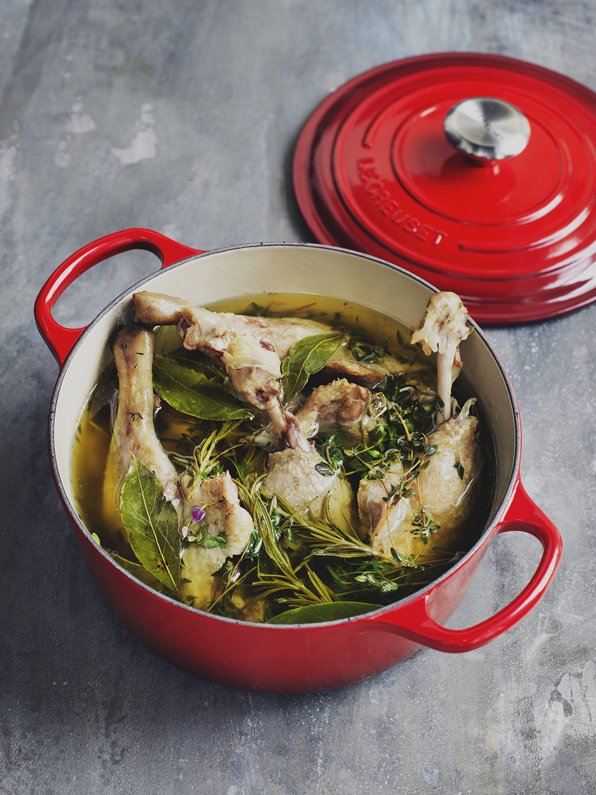 Le Creuset 2 Quart Enameled Cast Iron Dutch Oven - Signature Round Cookware, Cherry Red | Perfect for Soups, Stews & Baking Bread