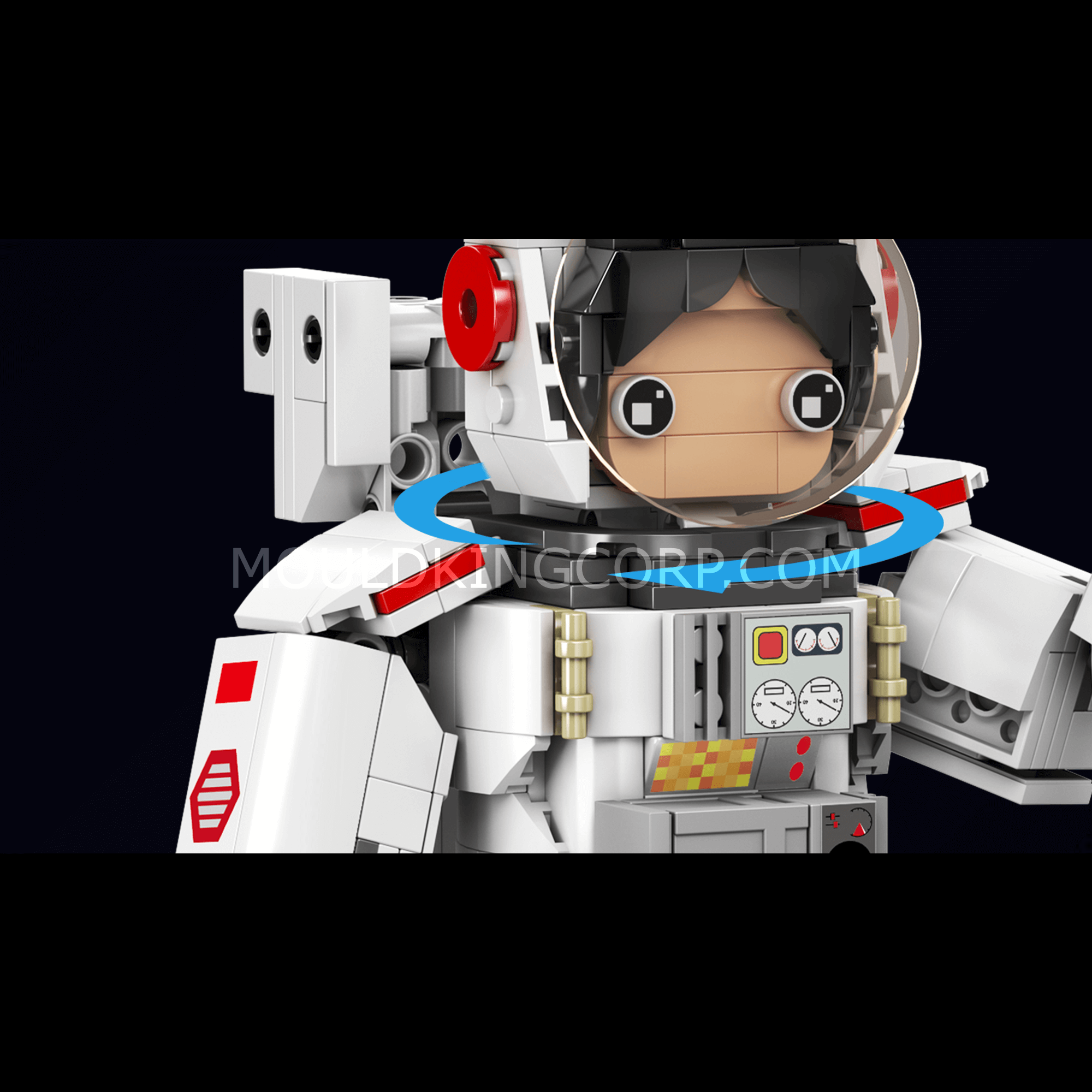Mould King 13136 Astronaut Robot Building Blocks Toy Set - 493 Pieces STEM Educational Construction Kit for Kids & Adults | Space Exploration & Creative Play