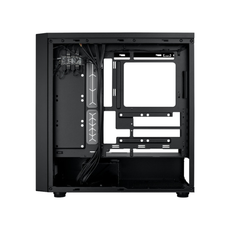 Cooler Master MB600 KGNN S00 CM MasterBox 600 ARGB ATX Mid Tower PC Case with Tempered Glass Side Panel - Black | High Airflow Gaming PC Build for Streaming & Workstation Use