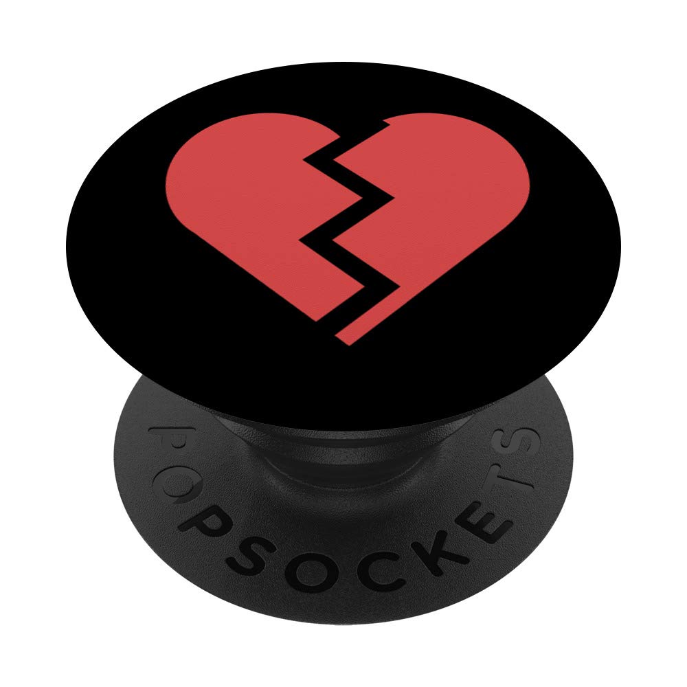 Broken Love Heart Pendant Necklace - Red & Black Gothic Jewelry for Women | Perfect for Valentine's Day, Gothic Fashion, and Alternative Style Outfits