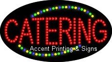 High Impact Energy Efficient Catering Flashing Animated LED Sign - Perfect for Restaurants, Bars, and Events