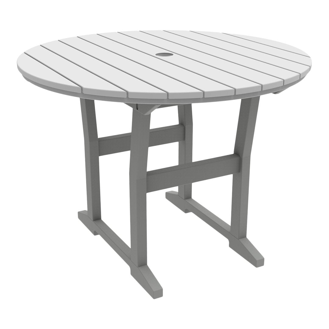 Coastline Cafe Round Dining Table - 36 Inch Modern Kitchen Table for Small Spaces, Breakfast Nook & Apartment - Perfect for Coffee Shops, Restaurants & Home Decor