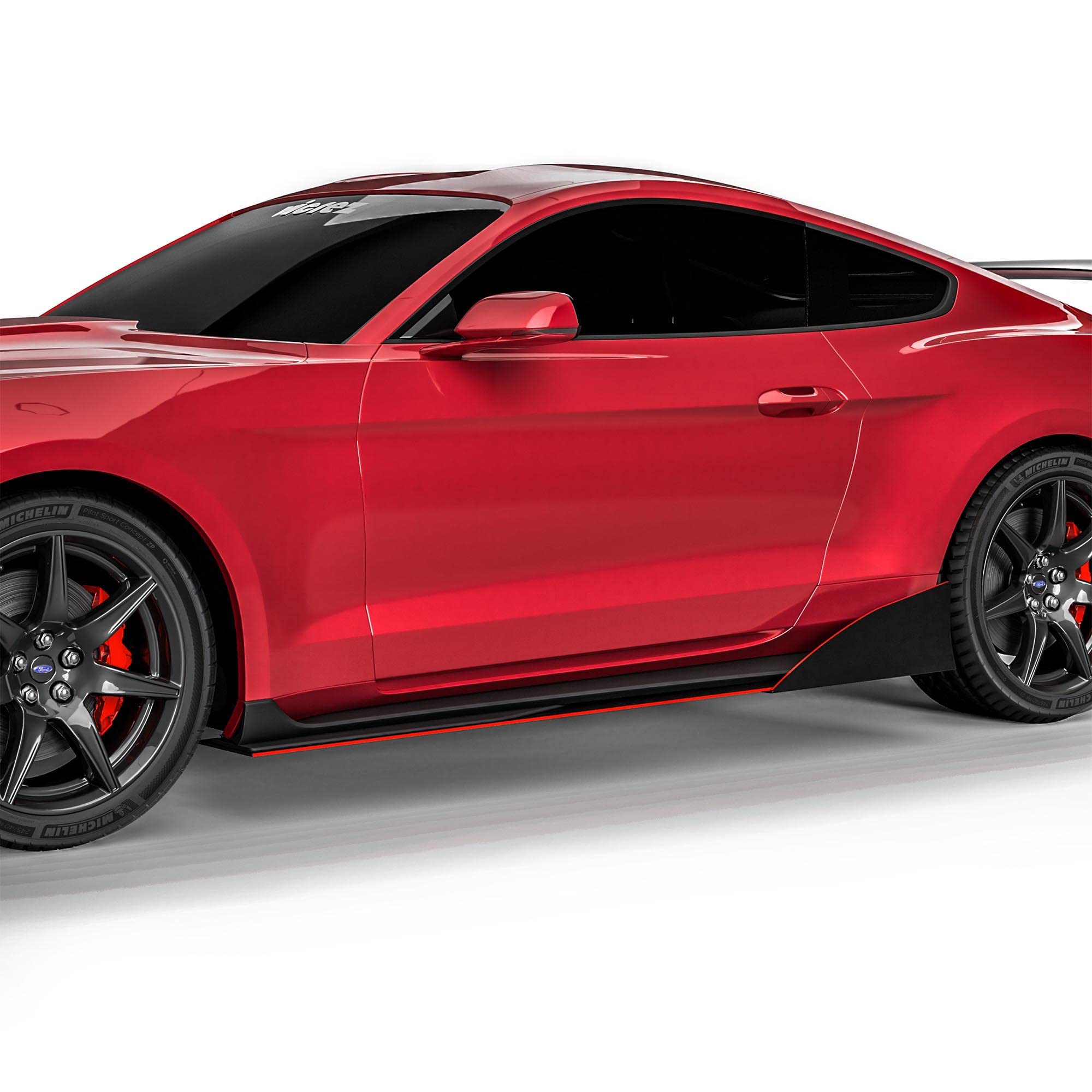 Vicrez VZR1 Style Side Skirt Splitter vz102164 for Ford Mustang 2015-2025 - Enhance Aerodynamics & Style for Street Racing & Car Shows