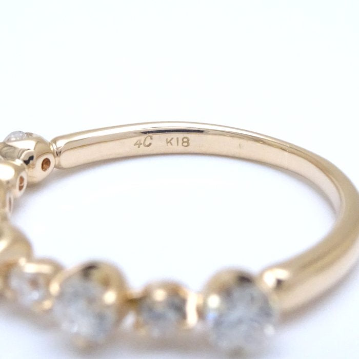 4℃ Diamond Ring K18YG Yellow Gold - Elegant 18K Gold Women's Jewelry for Engagement, Wedding & Anniversary Gifts