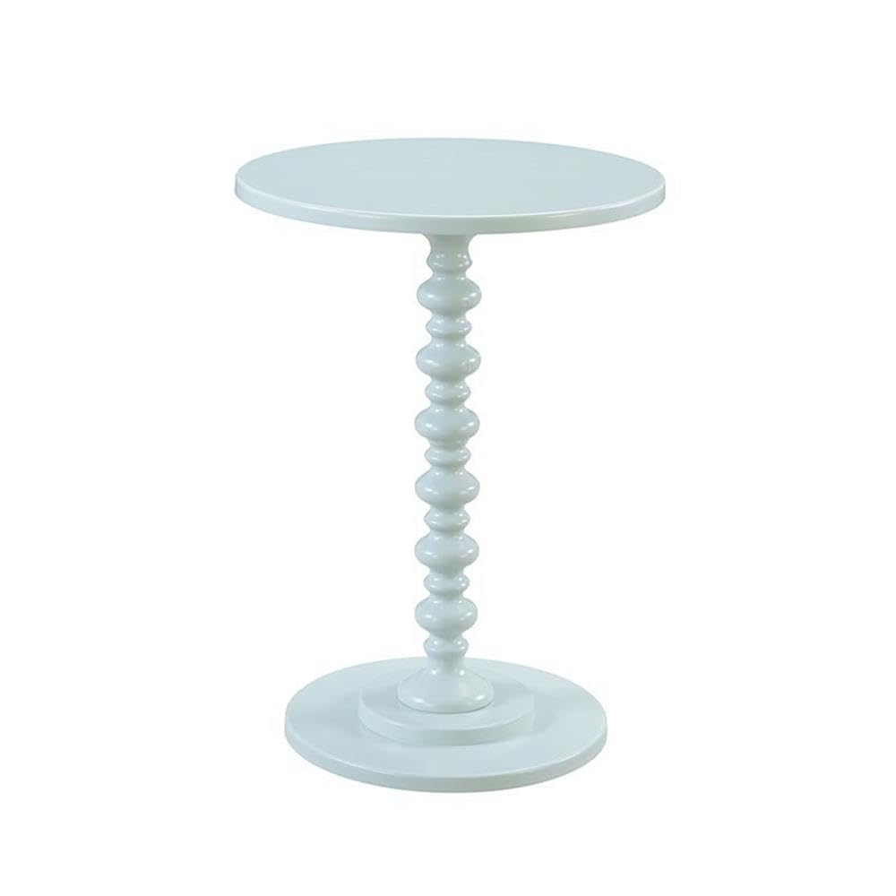 Home Square Palm Beach Spindle Side Table Set of 2 - Green Wood Finish End Tables for Living Room, Bedroom or Patio Decor