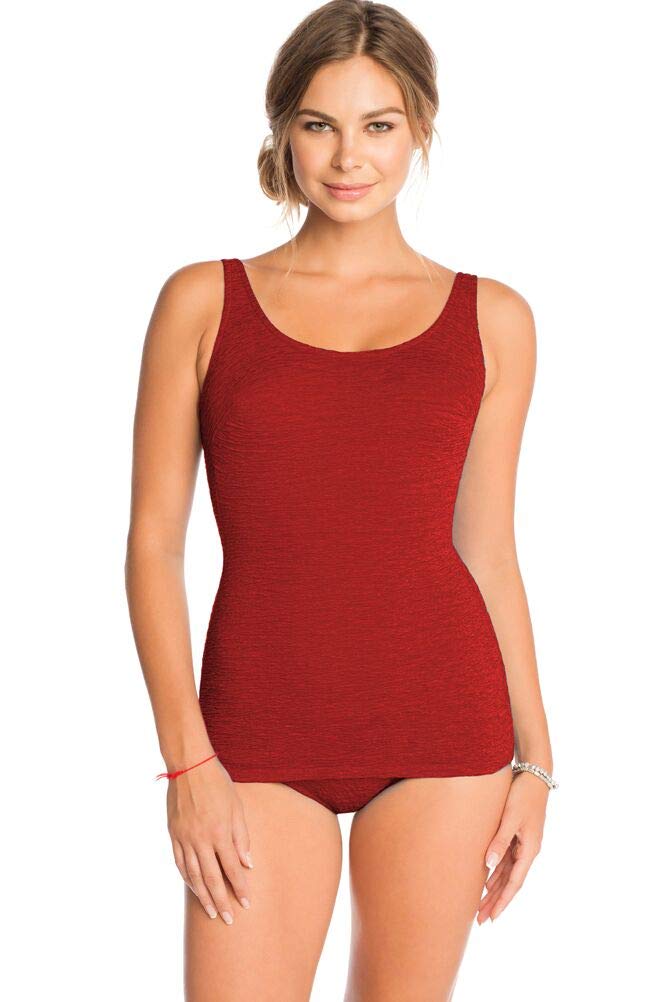 Penbrooke Krinkle D-Cup Sheath One Piece Swimsuit for Women - Sexy Ruched Bathing Suit with Tummy Control - Perfect for Beach, Pool, and Vacation
