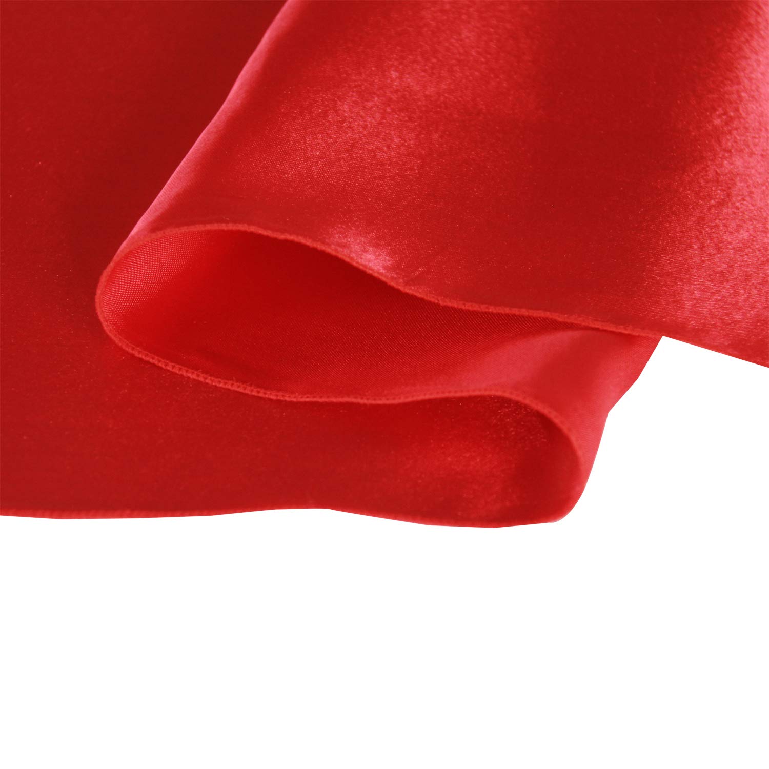WELMATCH 50-Piece Red Satin Chair Sashes for Weddings, Banquets & Events - Elegant Decorative Chair Bows (50 Count) - Perfect for Wedding Decor, Bridal Showers, Anniversary Parties & Formal Events
