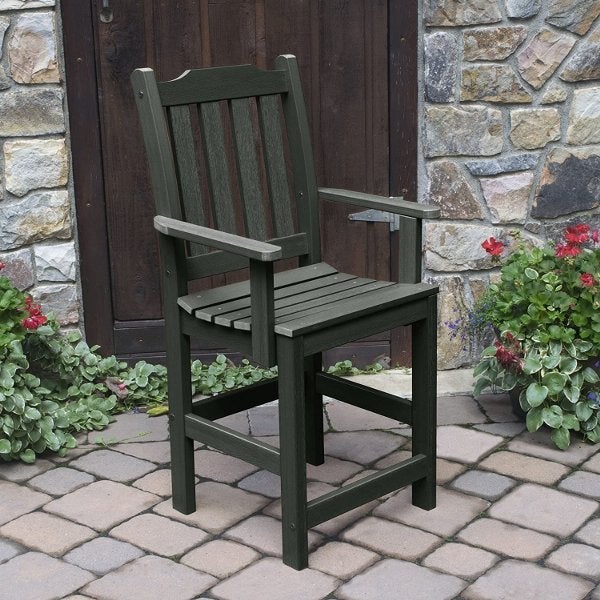 Lehigh Counter Height Outdoor Armchair - Patio Bar Stool with Weather-Resistant Design for Backyard, Deck, and Poolside Use