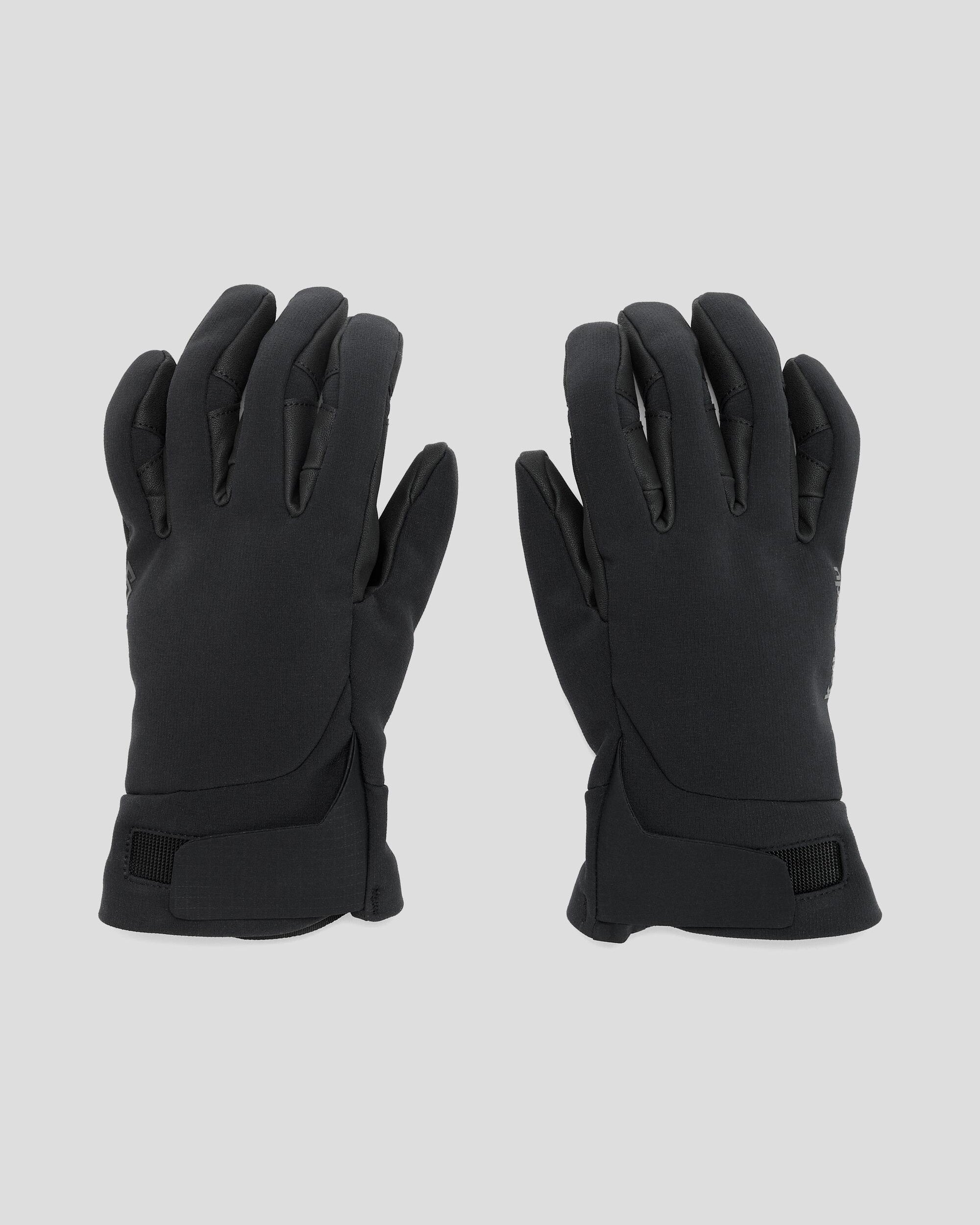 Arbury Softshell Gloves for Men & Women - Winter Thermal Windproof Touchscreen Gloves (Black) - Perfect for Skiing, Running, and Outdoor Activities