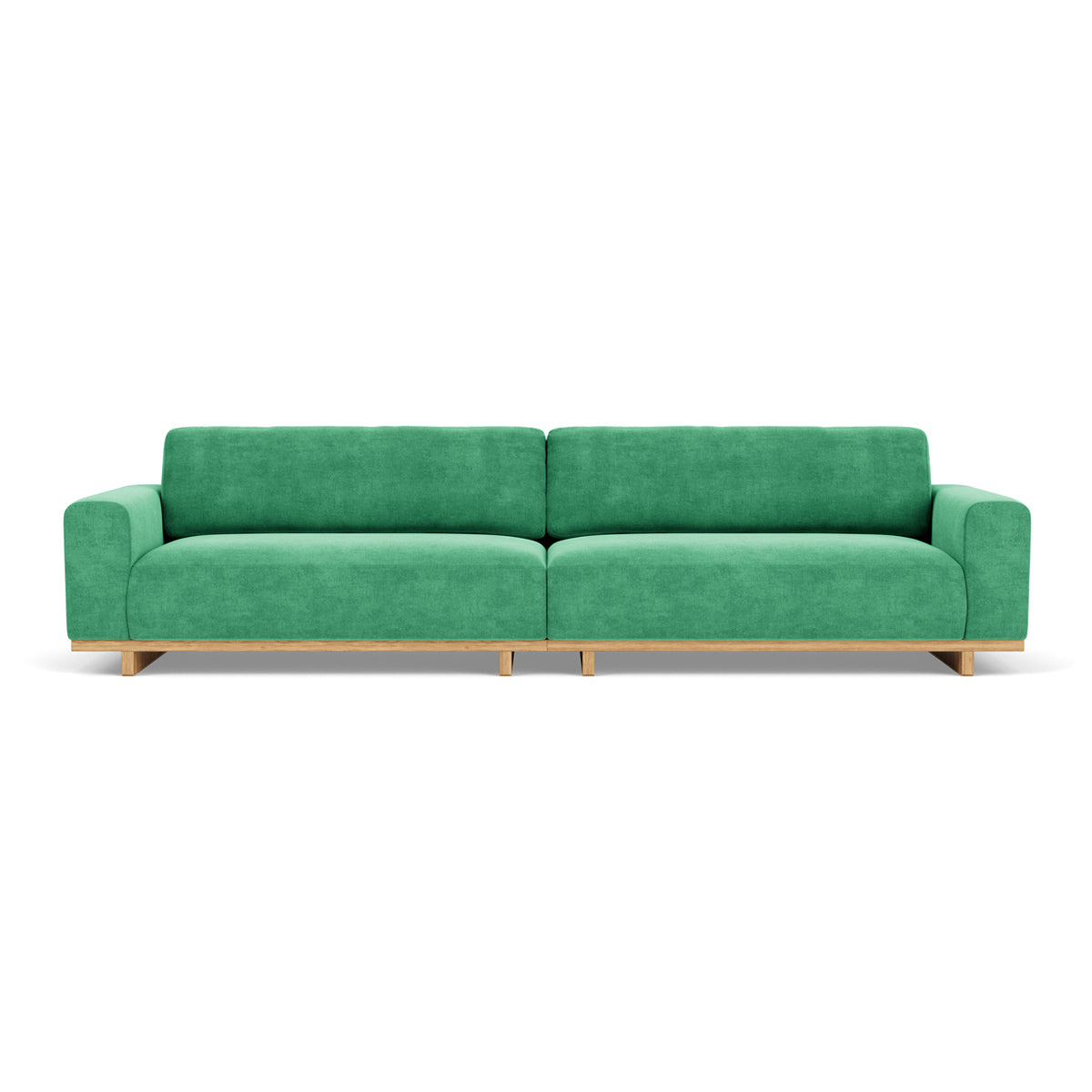 Aya Fabric 4-Seater Sofa - Modern Living Room Couch for Family & Guests | Comfortable Sectional Sofa for Home, Apartment, and Office Lounge