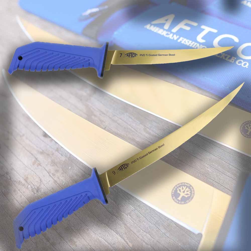 AFTCO Flex Fillet Knife - Sharp Stainless Steel Fishing Knife for Precise Filleting - Perfect for Freshwater & Saltwater Fishing, Camping, and Outdoor Adventures