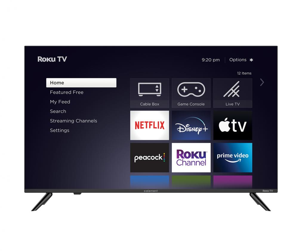 ELEMENT 43-Inch 4K UHD Smart Roku TV with HDR10 (Model E4AA43RG) - Perfect for Living Room, Bedroom & Home Entertainment