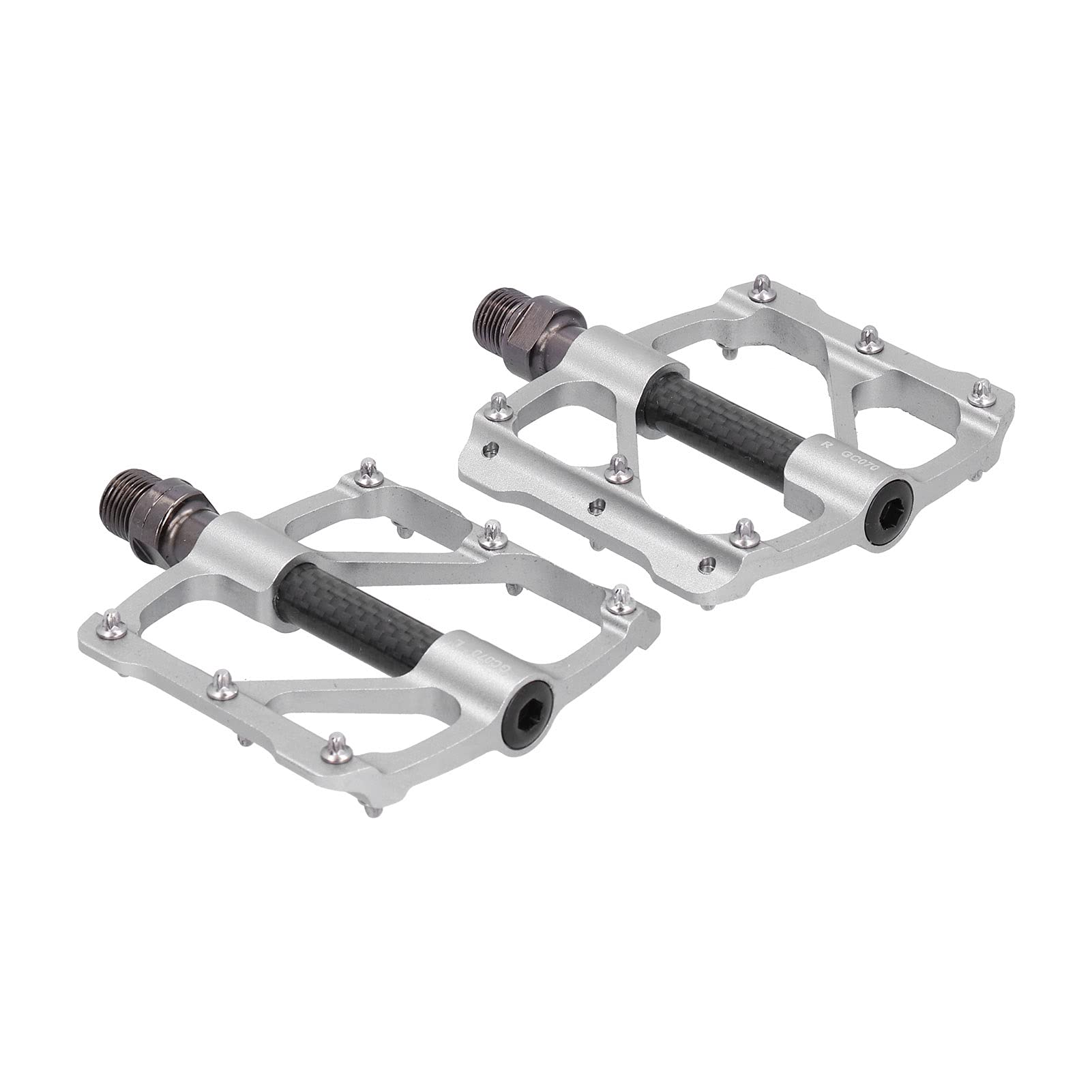 Shanrya Bike Pedals with Nails - Lightweight & Smooth MTB Pedals for Mountain Bikes, Road Bikes & BMX - Perfect for Outdoor Cycling, Commuting & Trail Riding