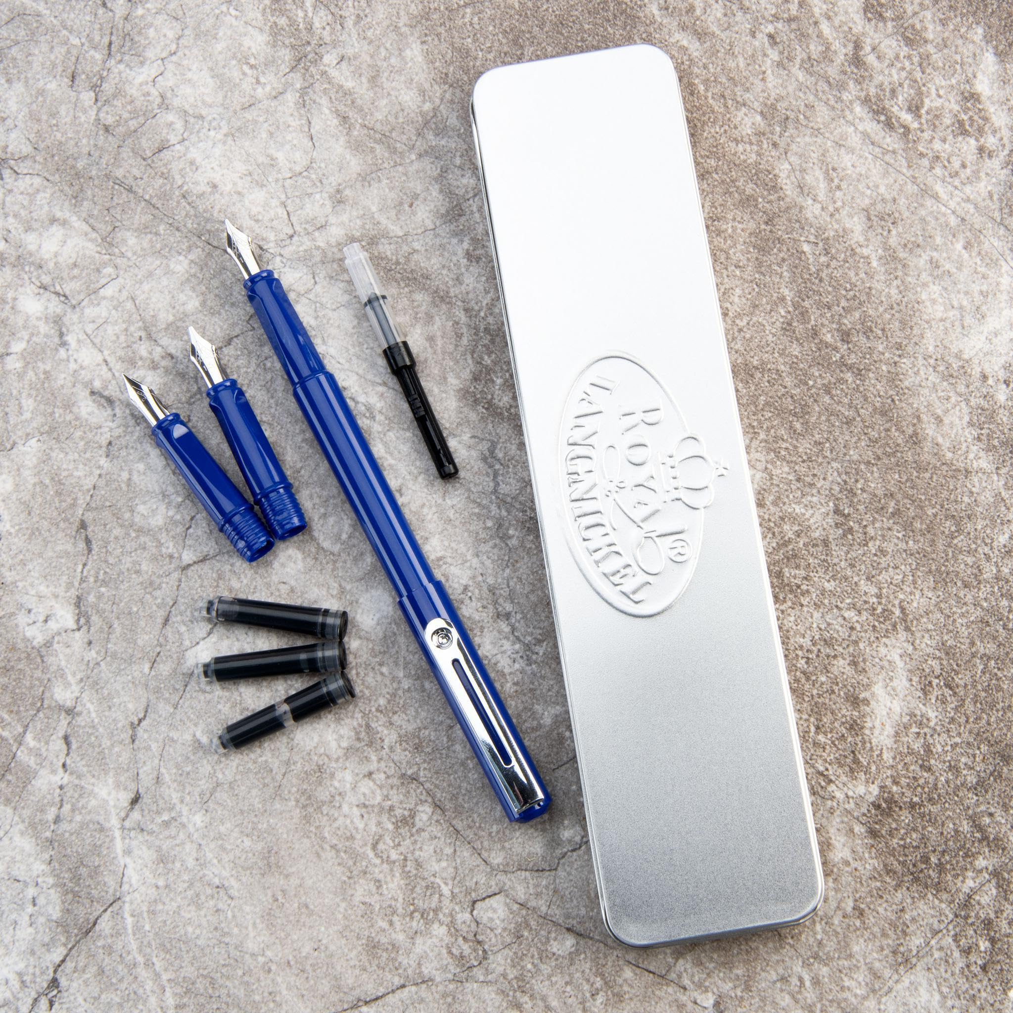 Royal & Langnickel Essentials 8-Piece Mini Calligraphy Art Set - Perfect for Beginners, Lettering, DIY Greeting Cards & Wedding Invitations