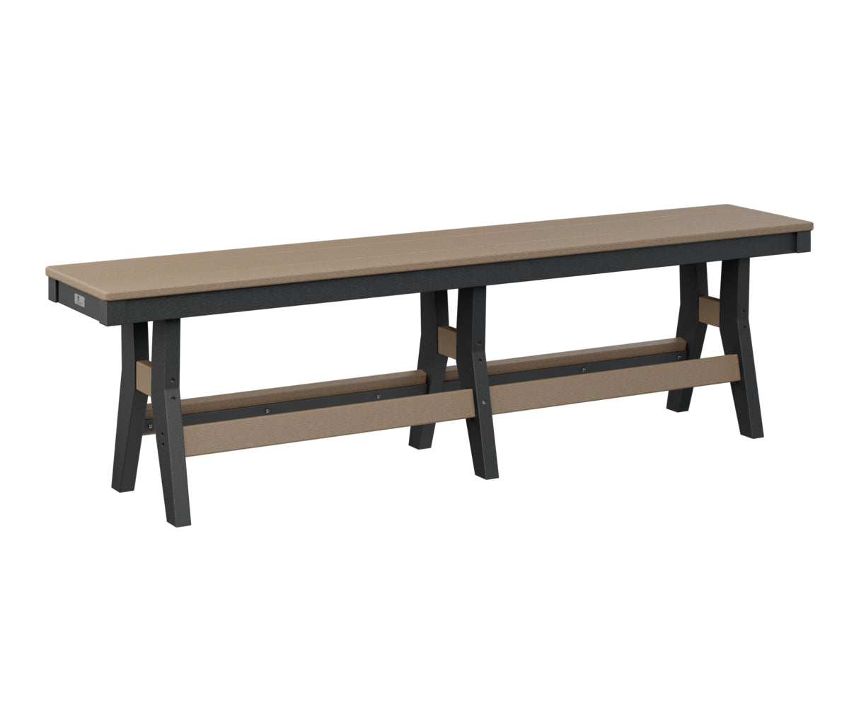 Berlin Gardens Harbor 66 Counter Height Dining Bench - Outdoor Bar Stool for Patio, Deck & Garden Use