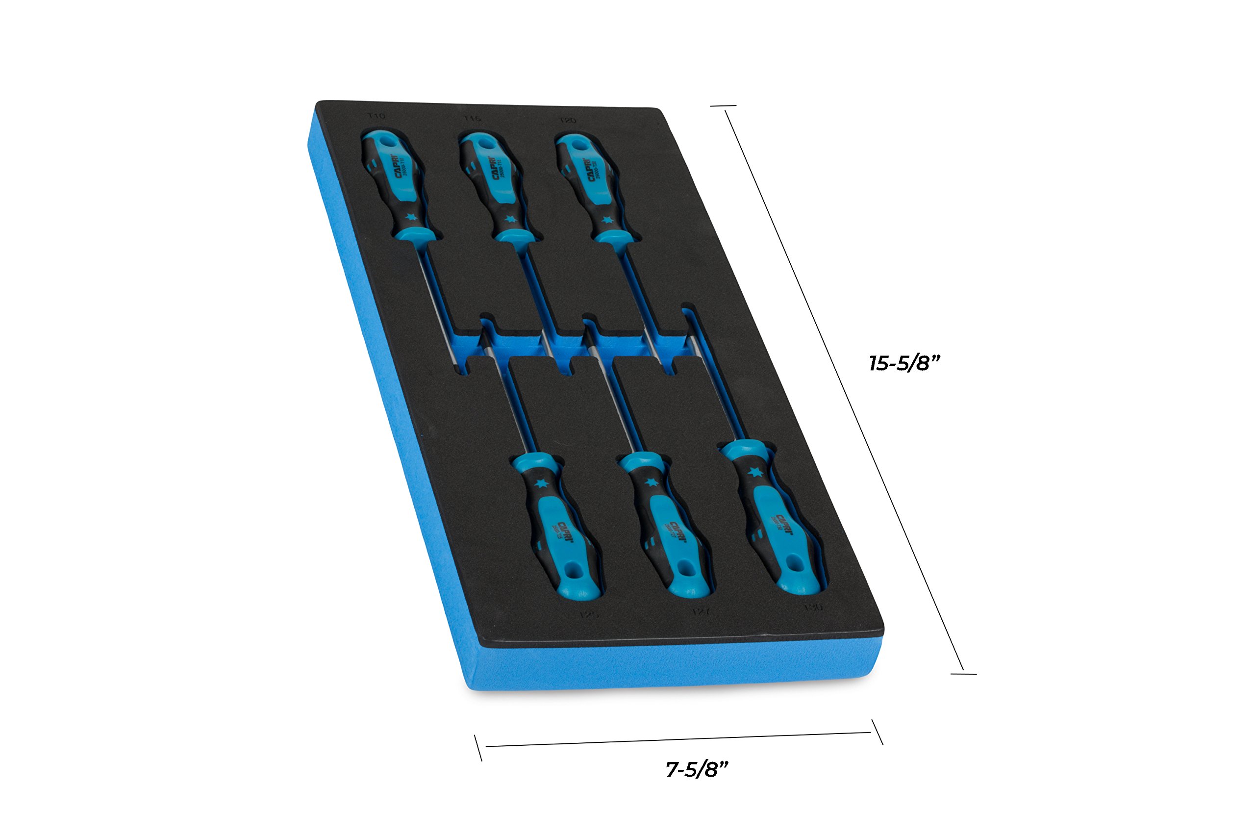Capri Tools 6-Piece Kontour Star Screwdriver Set - Perfect for Mechanics & DIY