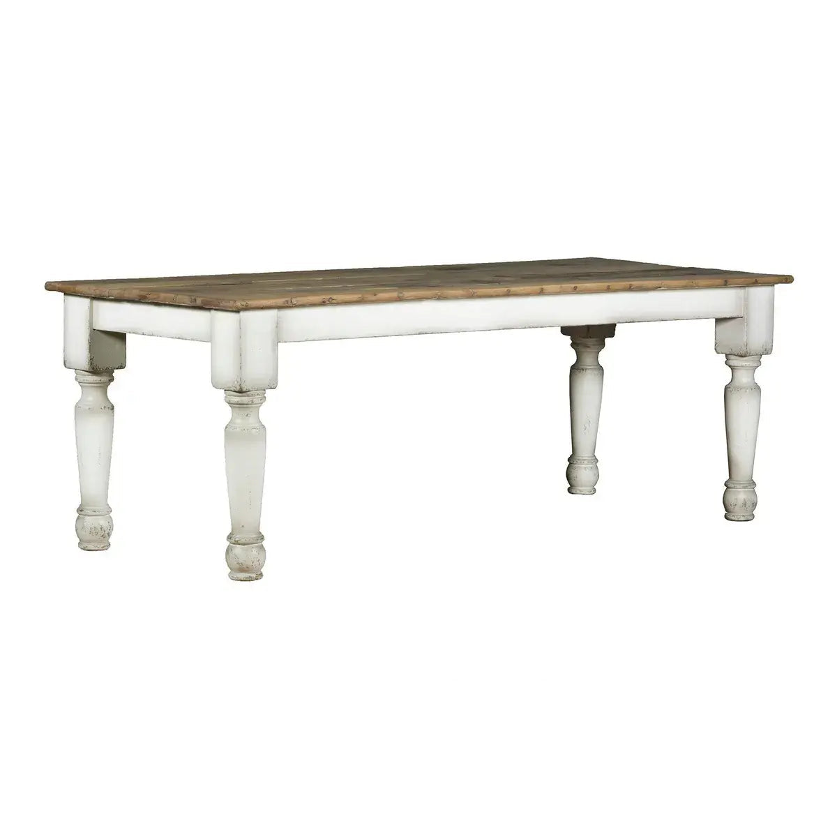 La Grange Table in Light French Gray - Elegant Dining Room Table for Farmhouse & Modern Home Decor - Perfect for Family Gatherings & Dinner Parties