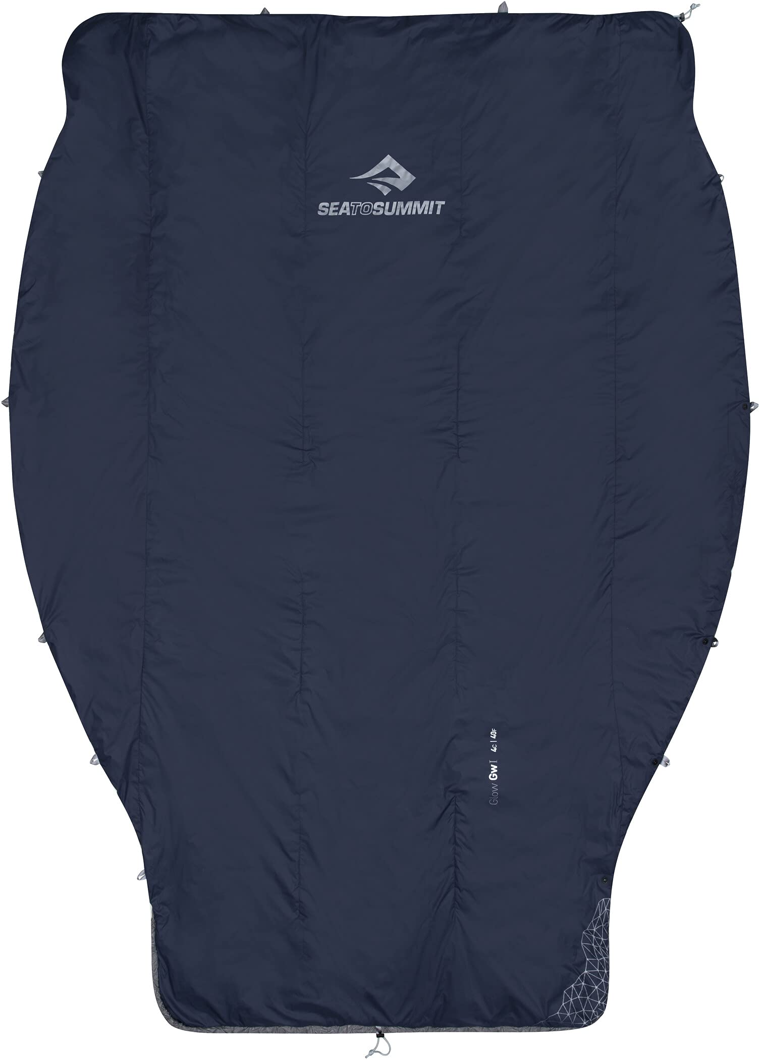 Sea to Summit Glow 50-Degree Synthetic Camping Quilt - Lightweight & Compact for Backpacking, Hiking & Outdoor Adventures