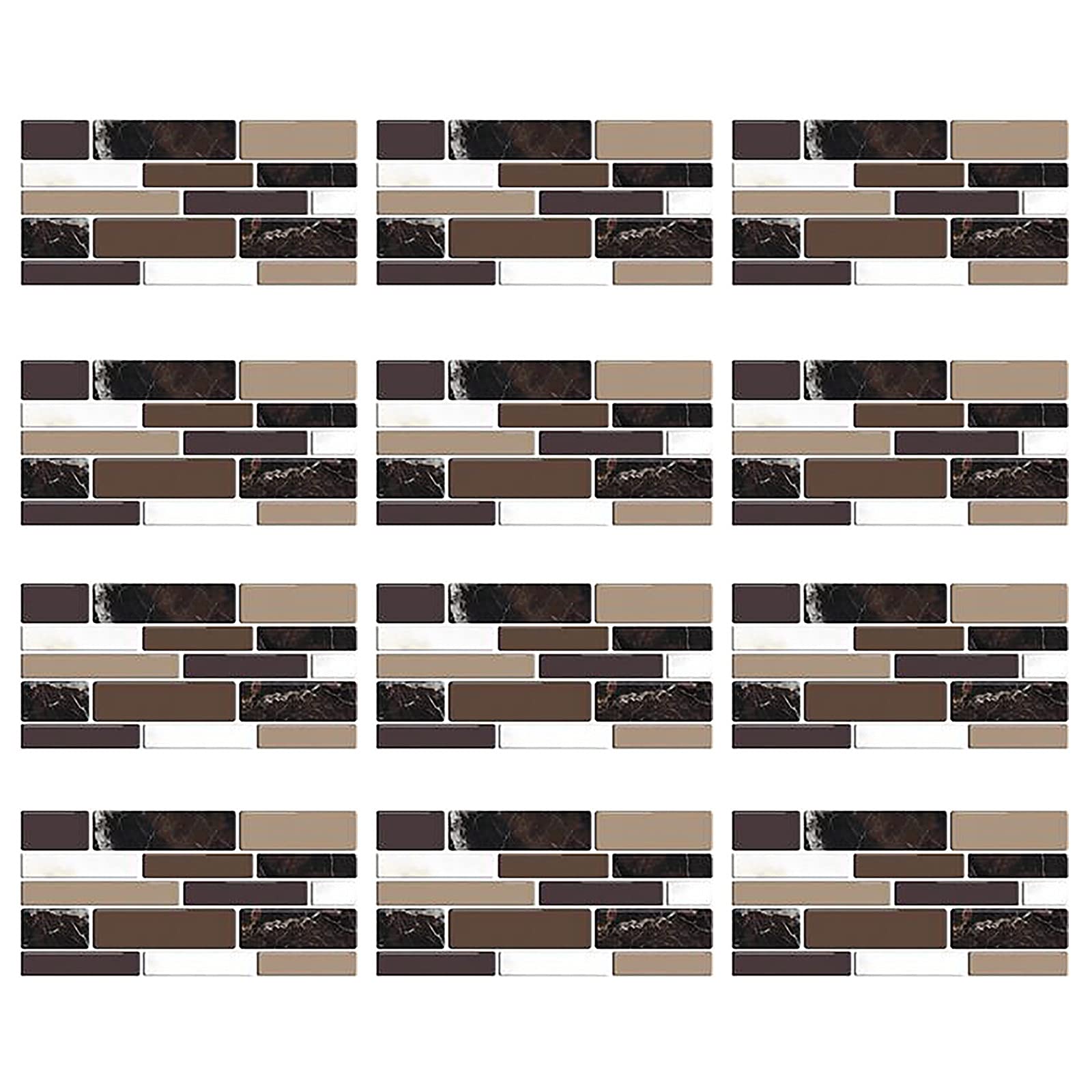 8# UA Imitation Wall Tiles - Crystal Film Tile Sticker, Self-Adhesive Floor Sticker for Kitchen, Bathroom, Living Room Decoration - Waterproof & Easy to Install Home Improvement Solution