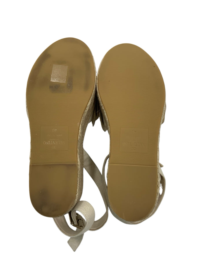 Valentino Atelier 03 Rose Edition Women's Wedge Sandals Size 40 (US 10) - Perfect for Summer Weddings & Beach Vacations