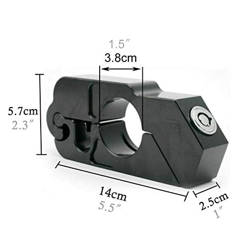 MACHSWON Motorcycle Brake Lock - Anti-Theft Handlebar Lever Throttle Grip Lock for Bike, Scooter, Moped & ATV (Blue) | Secure Parking Protection for Outdoor Rides & Urban Commuting