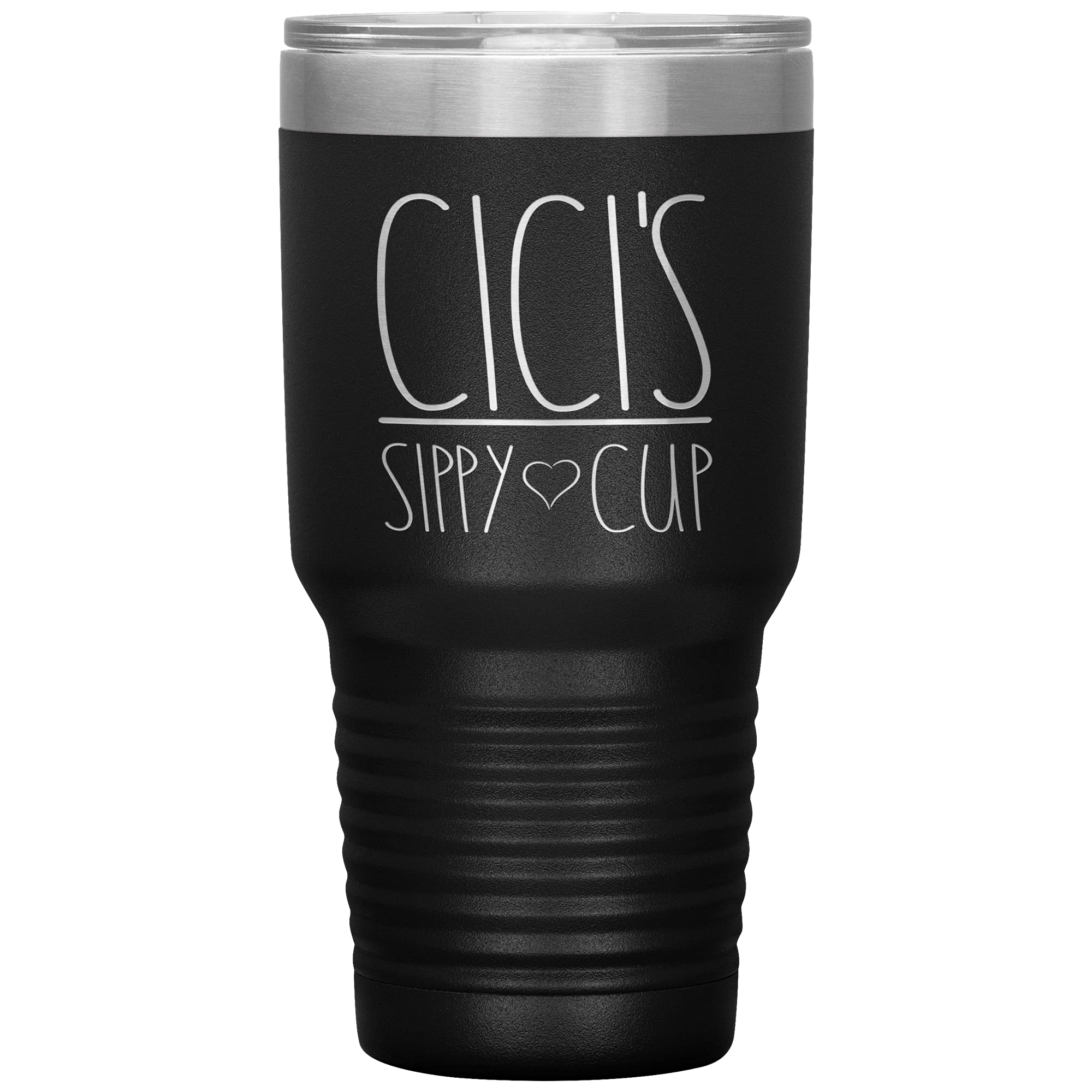 Cici's 30Oz Vacuum Insulated Tumbler with Lid - 12 Colors (Black) - Leakproof Sippy Cup for Kids - Perfect Birthday Gift for Girls & Toddlers - Ideal for School, Travel, and Outdoor Activities