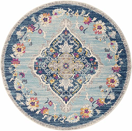 Light Blue, Navy, Peach / Wallsburg