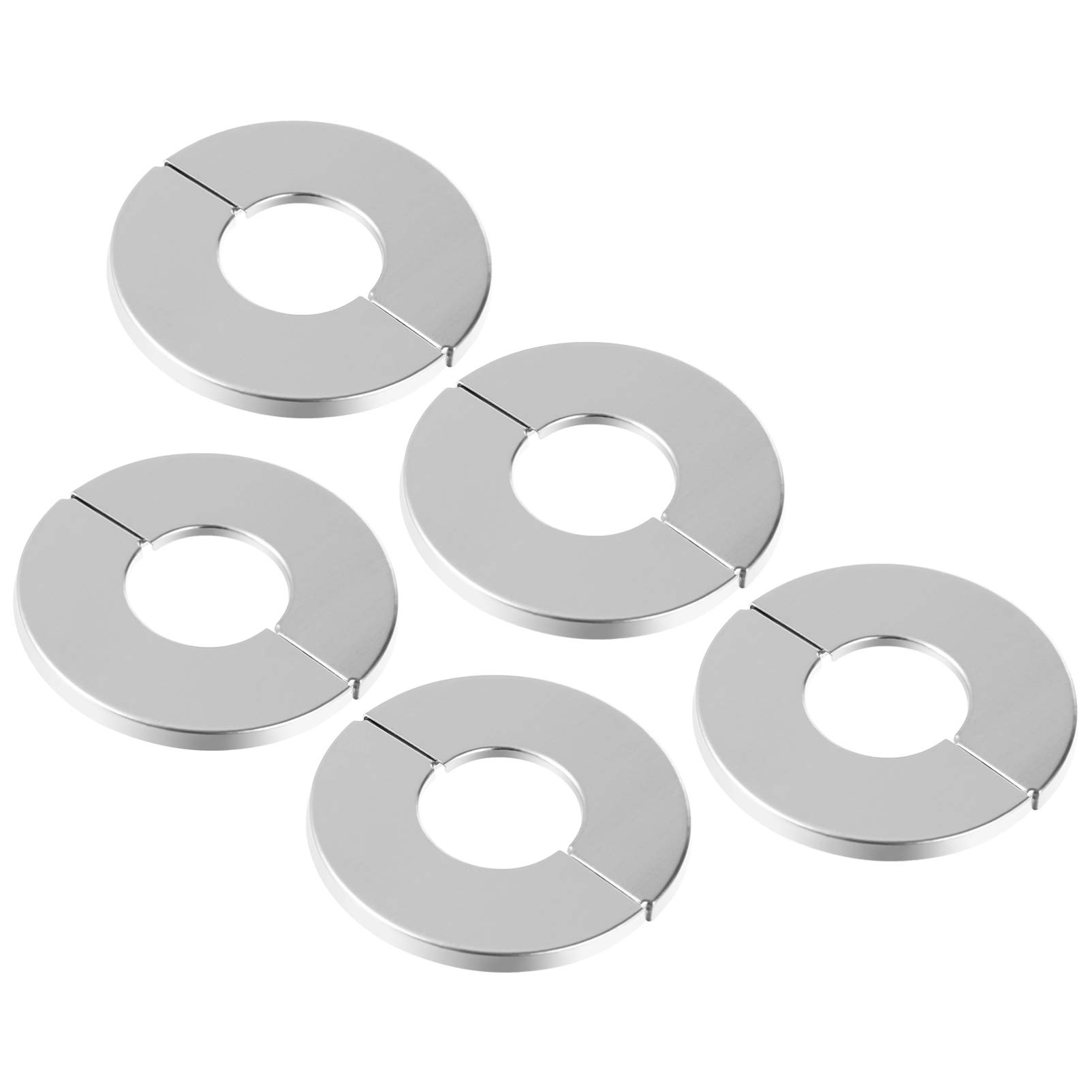 10-Pack Stainless Steel Floor Ceiling Plate Cover - Water Pipe Flange Repair Kit for Bathroom & Home Plumbing - Durable Pipe Cover Accessories for Leak Prevention & Aesthetic Protection