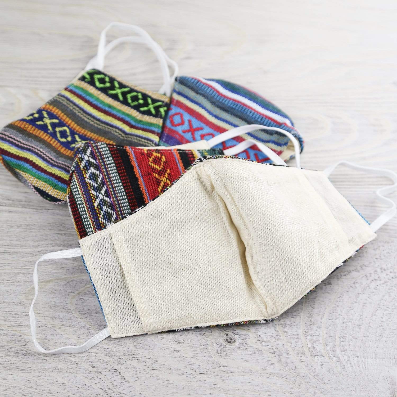 Authentic Handwoven Cotton Face Mask from Nepal - Breathable & Comfortable for Daily Wear, Travel, and Outdoor Activities