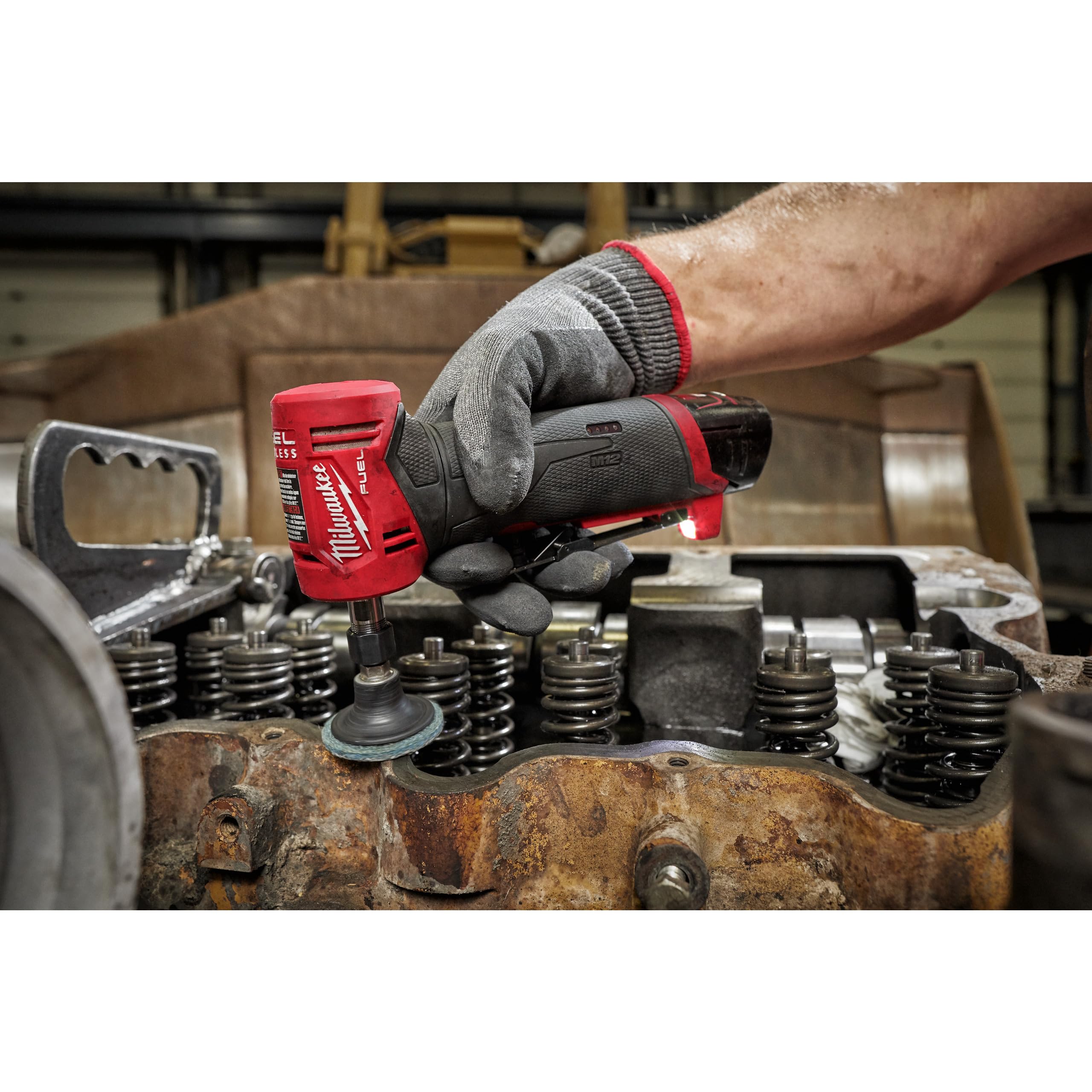 Milwaukee 1-Inch Impact Wrench for Lug Nuts - Red & Black Heavy Duty Automotive Tool - Perfect for Tire Changes, Auto Repair & DIY Car Maintenance