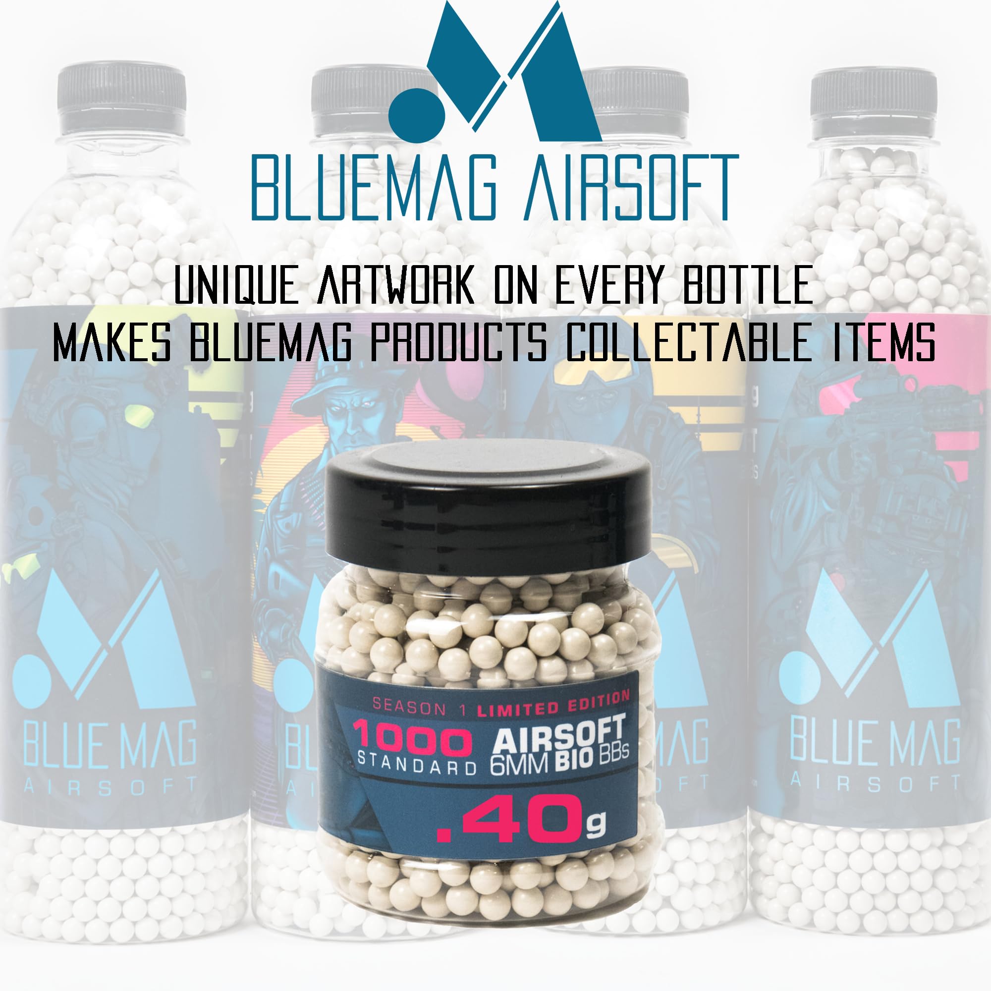 6mm Biodegradable Airsoft BBs .40g 1000ct - Perfect for Outdoor Airsoft Battles