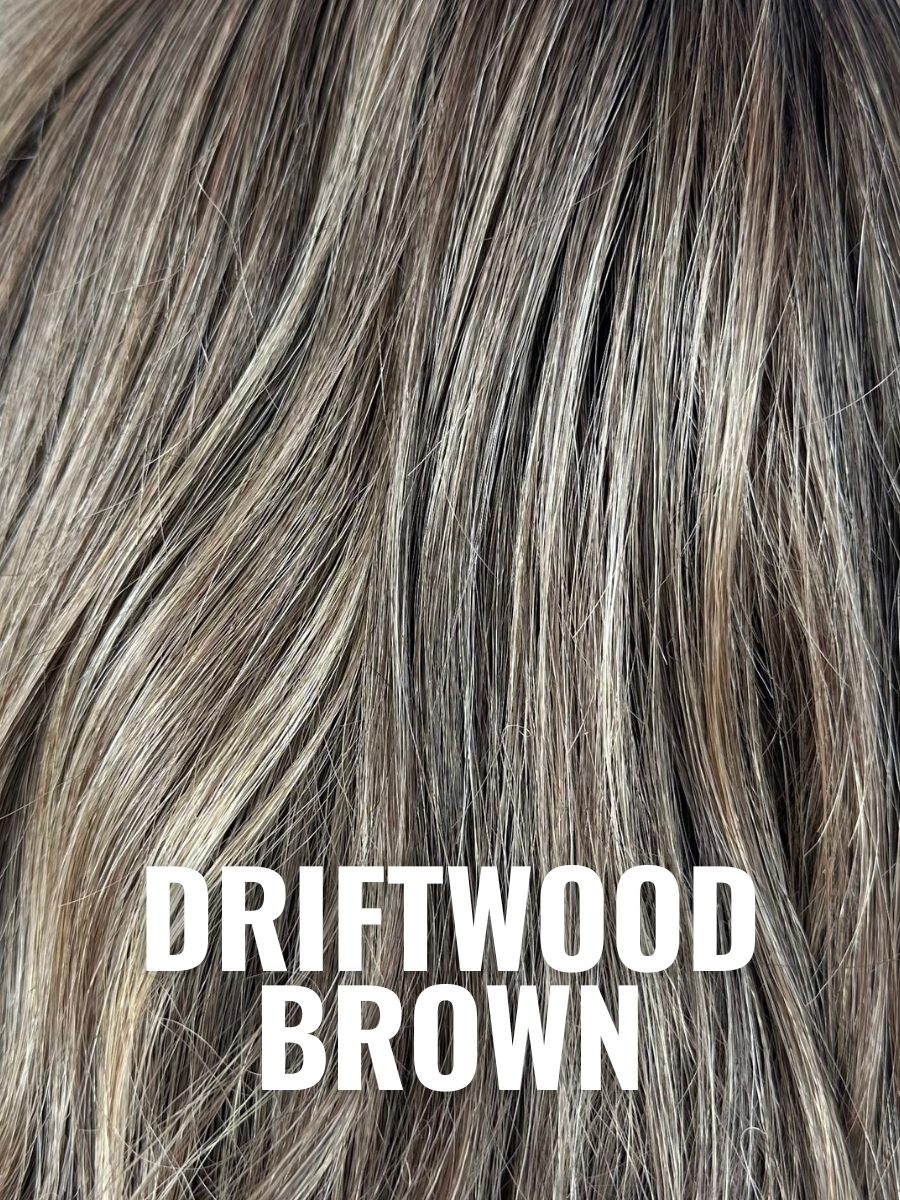 Premium Driftwood Brown Hair Extensions for Women - 100% Remy Human Hair, Clip-in Extensions for Length & Volume - Perfect for Parties, Weddings & Daily Styling