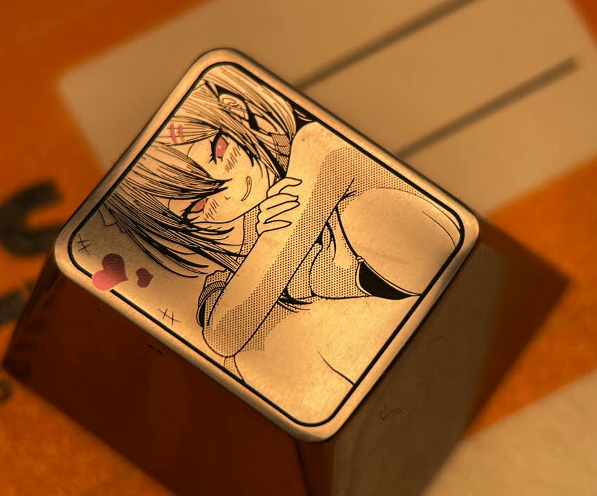 Seiko Titanium Alloy Engraved Keycaps - Personalized Custom Keycaps for Mechanical Keyboards, Durable & Decorative - Perfect for Gaming, Typing, and Office Use