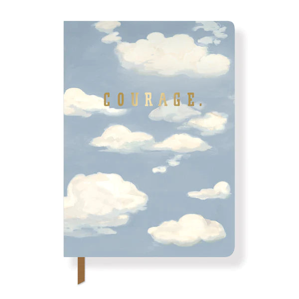 Cloud & Courage Small Journal - Premium Leather Notebook for Writing, Note Taking & Journaling - Perfect for Travel, Work & Daily Inspiration