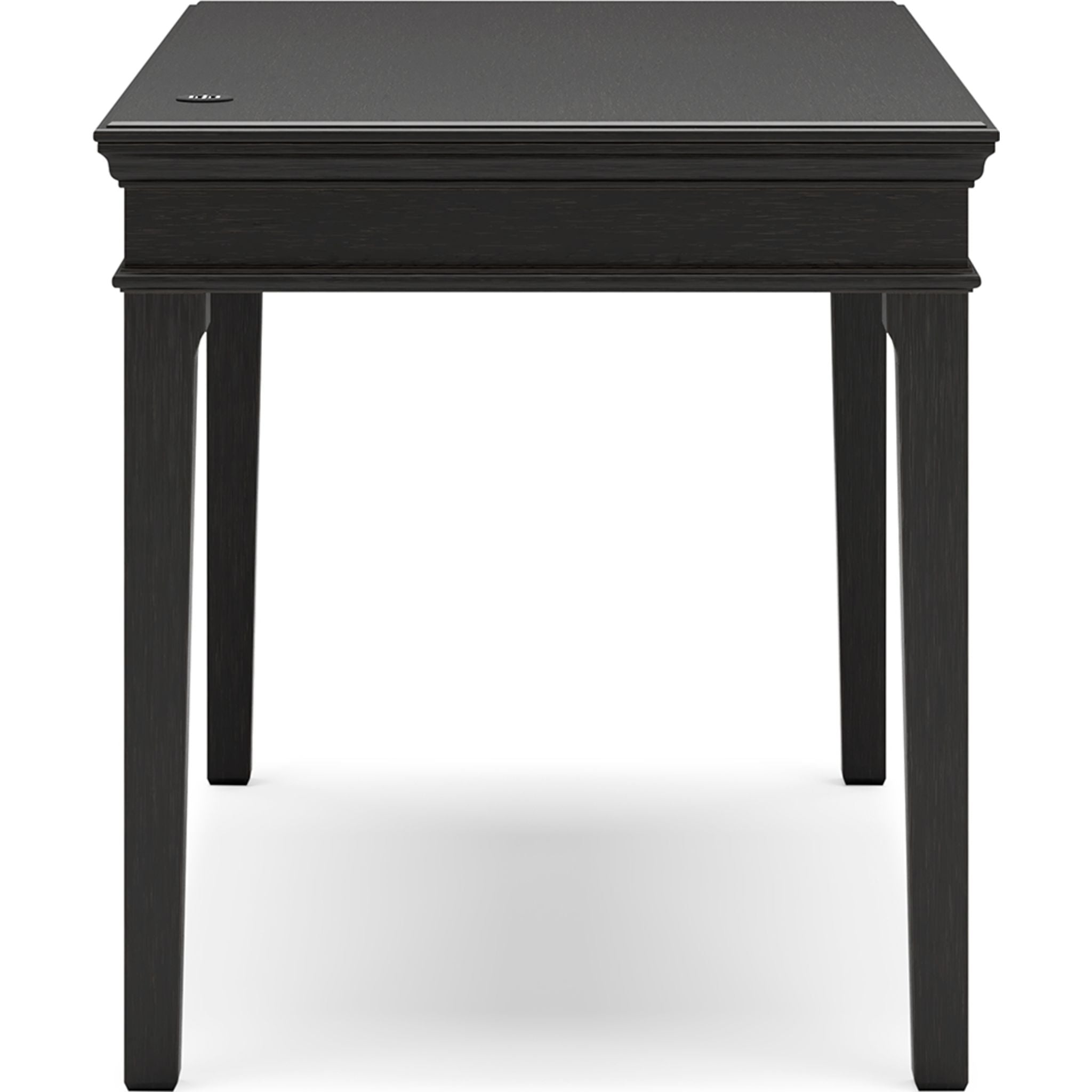 Beckincreek Black Office Desk - Modern Writing Desk for Home & Office Workspace, Study, and Computer Use