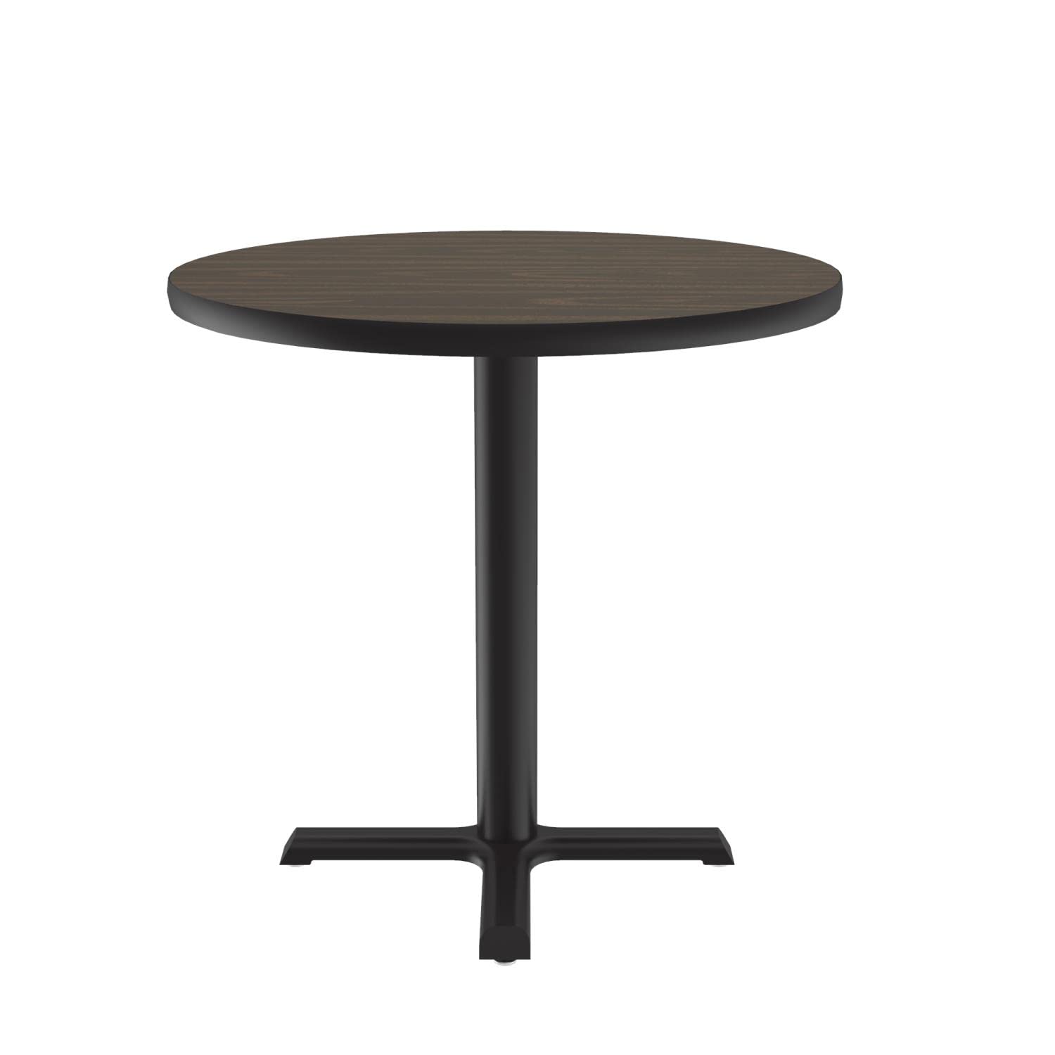 BXT30R-01 Adjustable Height Commercial Cafe Table - Heavy Duty Breakroom Table for Restaurants, Offices & Coffee Shops - Perfect for Dining, Meetings & Workstations