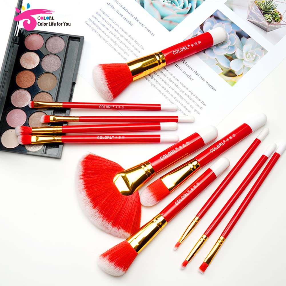 Premium 11-Piece Makeup Brush Set - Synthetic Kabuki Brushes for Foundation, Powder, Blush & Eyeshadow | Professional Cosmetic Brush Kit with Wooden Handle & Aluminum Ferrule | Ideal for Beginners & Makeup Artists | Perfect for Daily Makeup, Contouring & Full Face Application | Includes Travel Case