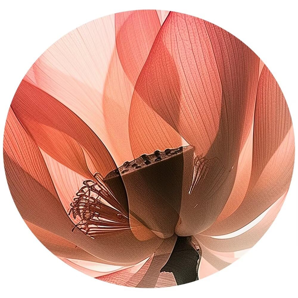 Wall HDQ Pink Lotus Canvas Art - Elegant Blooming Floral Painting, Framed Modern Print for Bathroom, Living Room, Bedroom, Office & Spa Decor - Ready to Hang