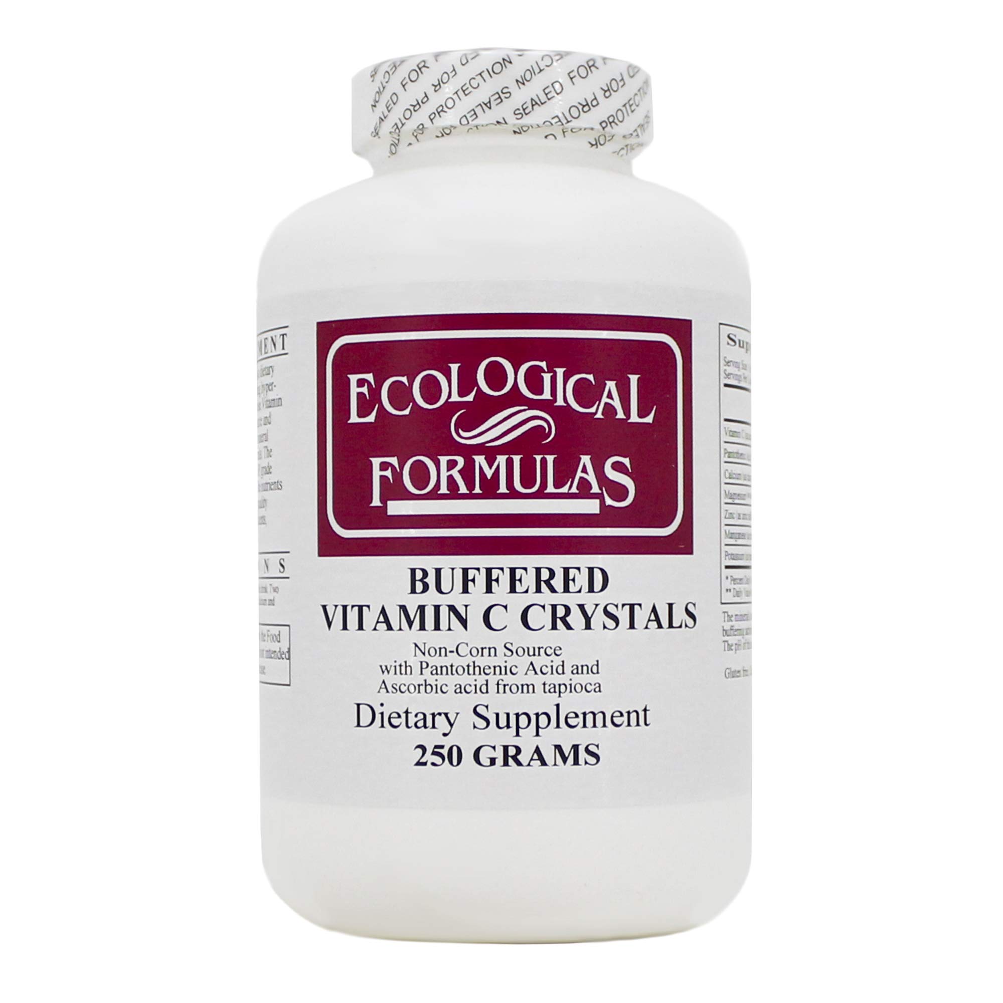 Buffered C Crystals 250g (2-Pack) - Non-Corn Vitamin C for Immune Support